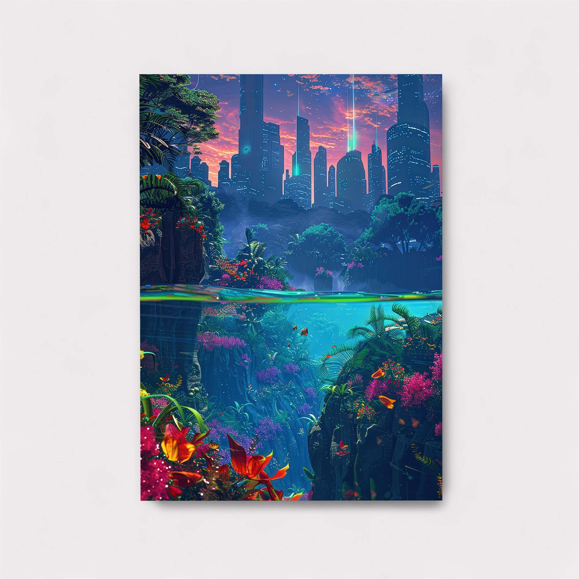 Neon Serenity Safe Wall Magnetic / M