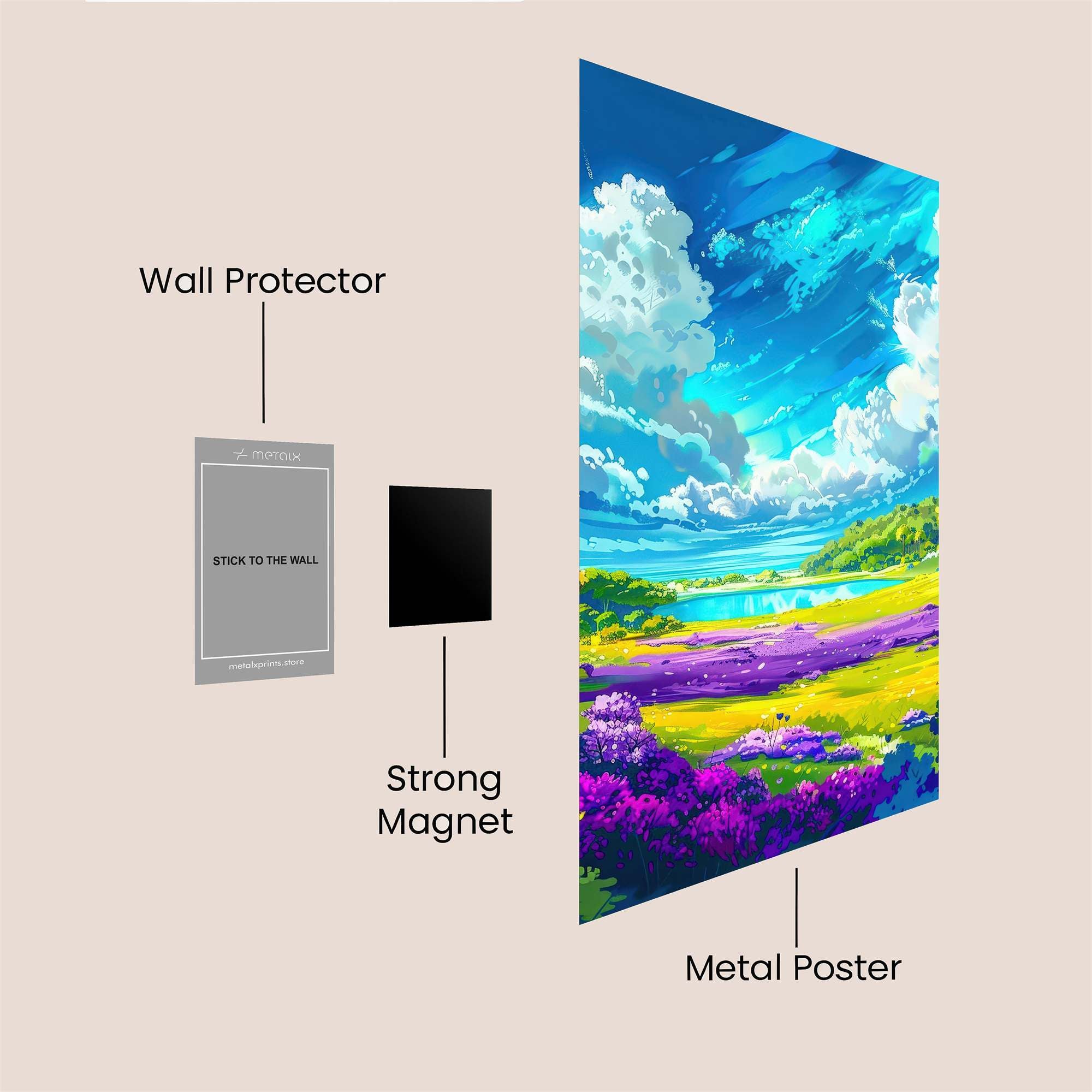 Sky Serenity Safe Wall Magnetic / M