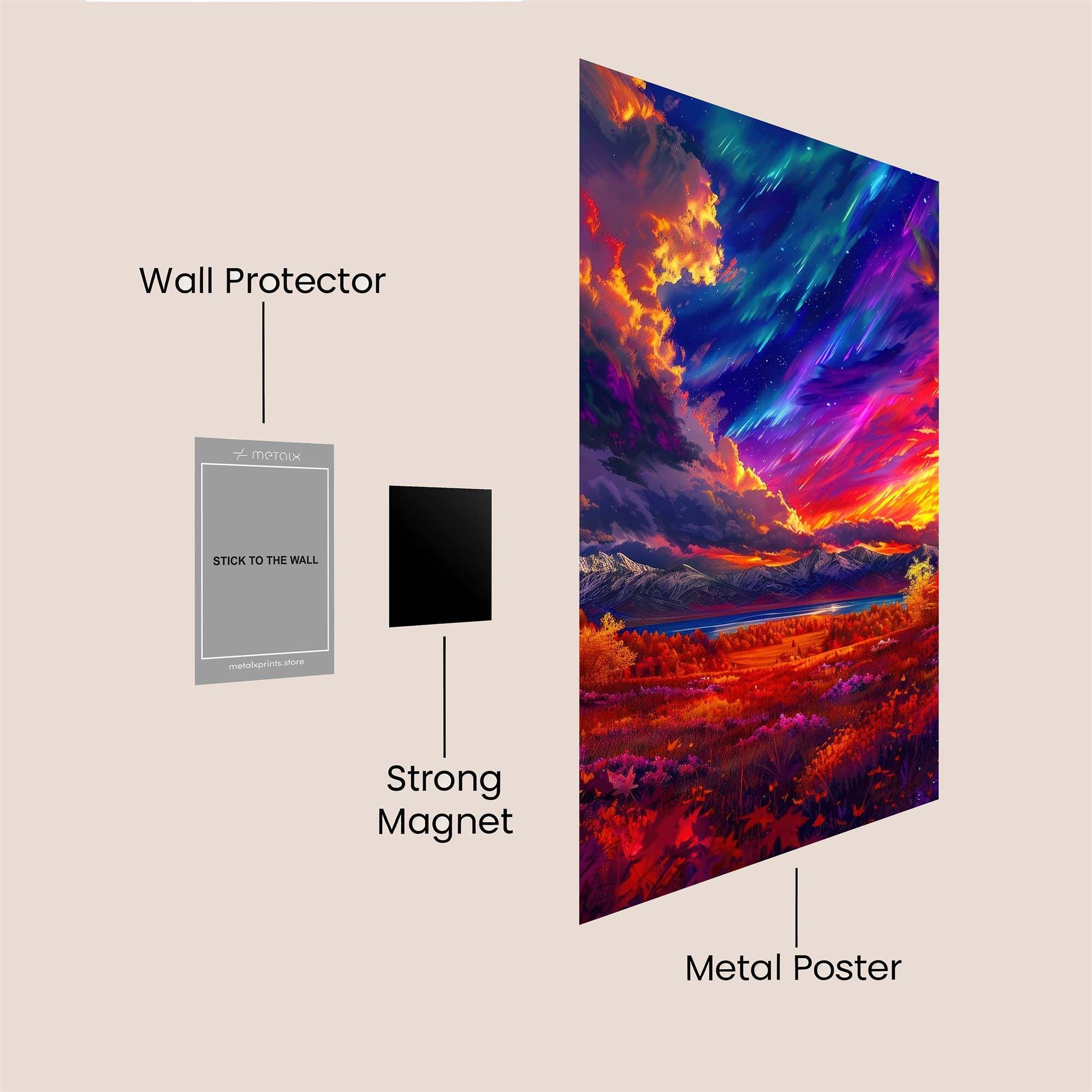 Aurora Dream Safe Wall Magnetic / M