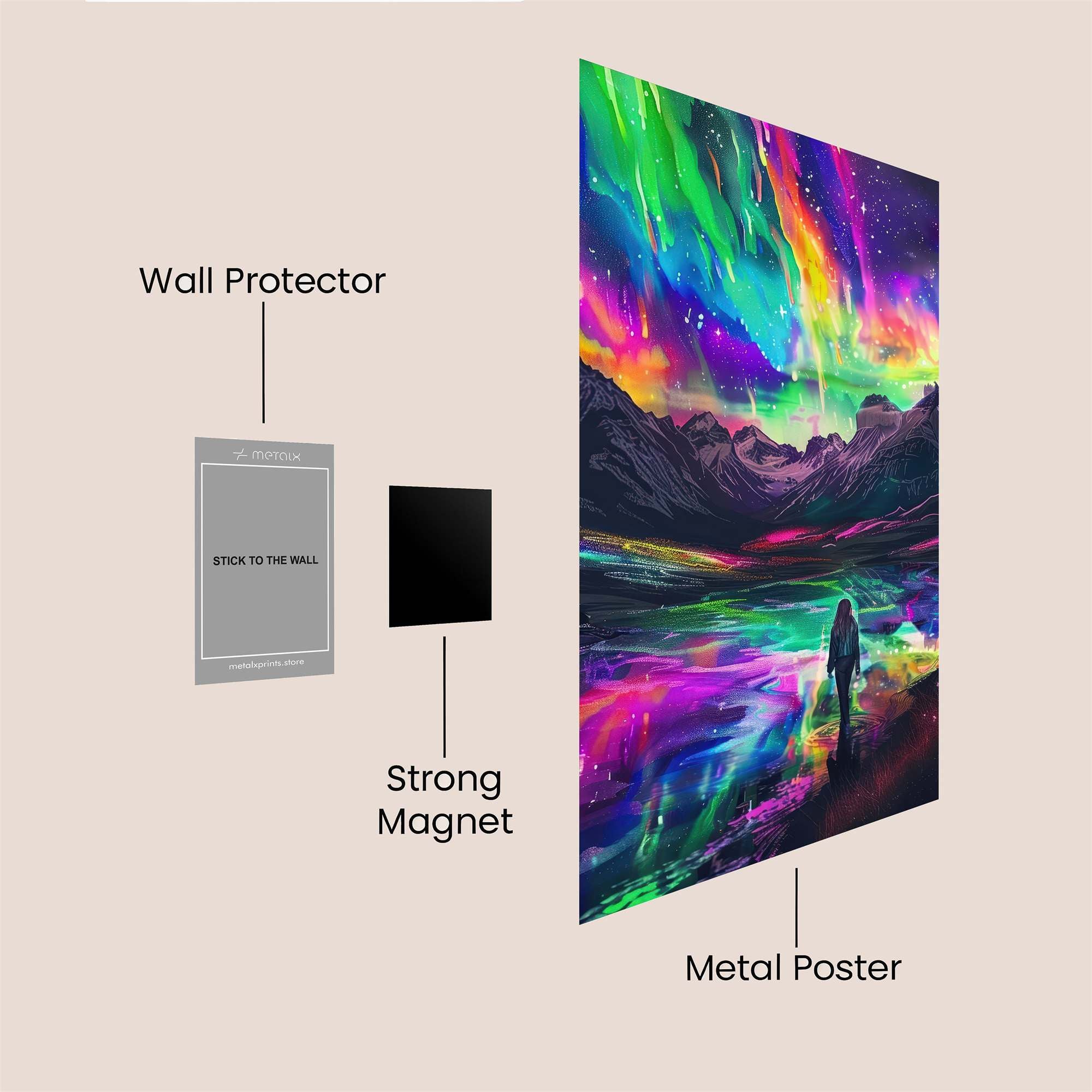 Aurora Dreamscape Safe Wall Magnetic / M