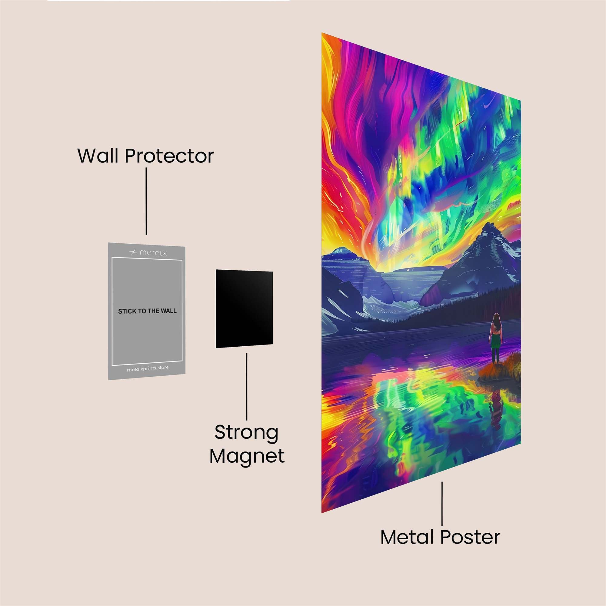 Aurora Dreamscape Safe Wall Magnetic / M