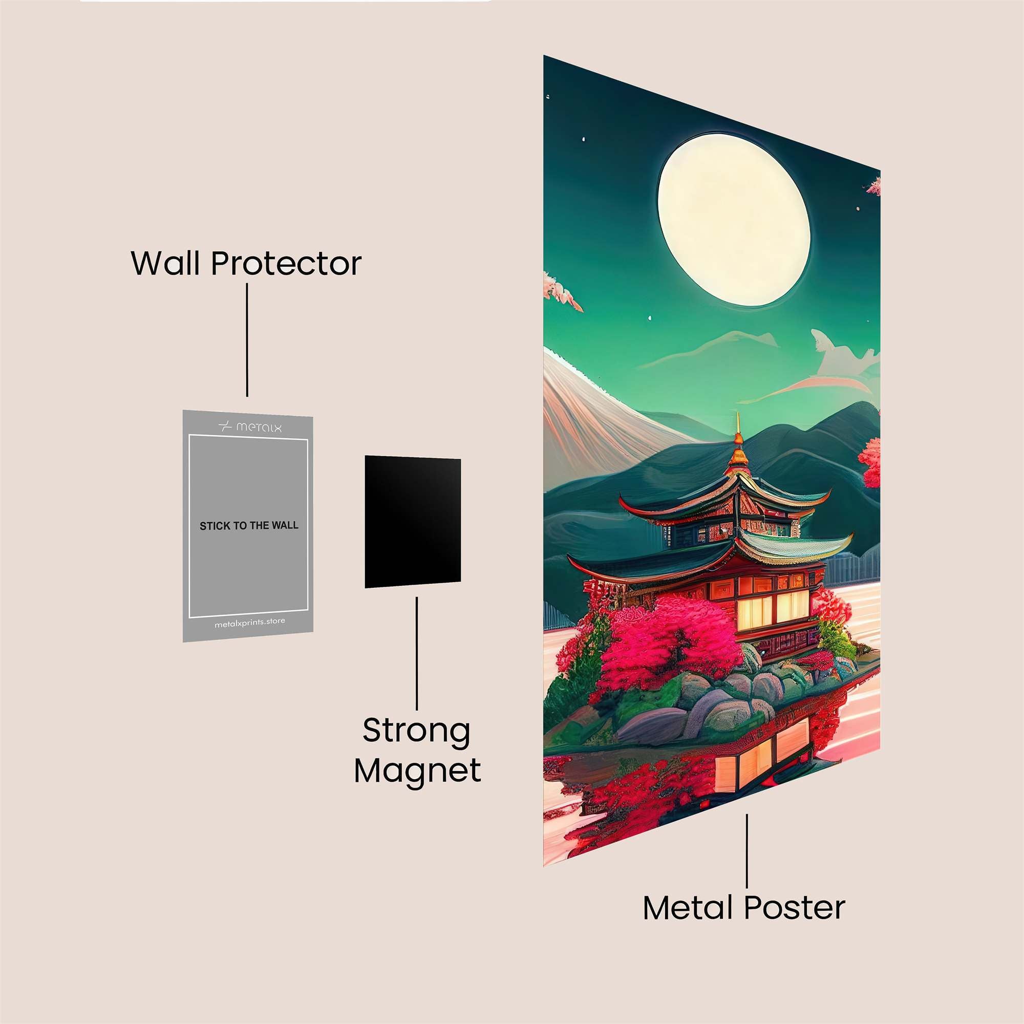Mushroom Mystic Safe Wall Magnetic / M