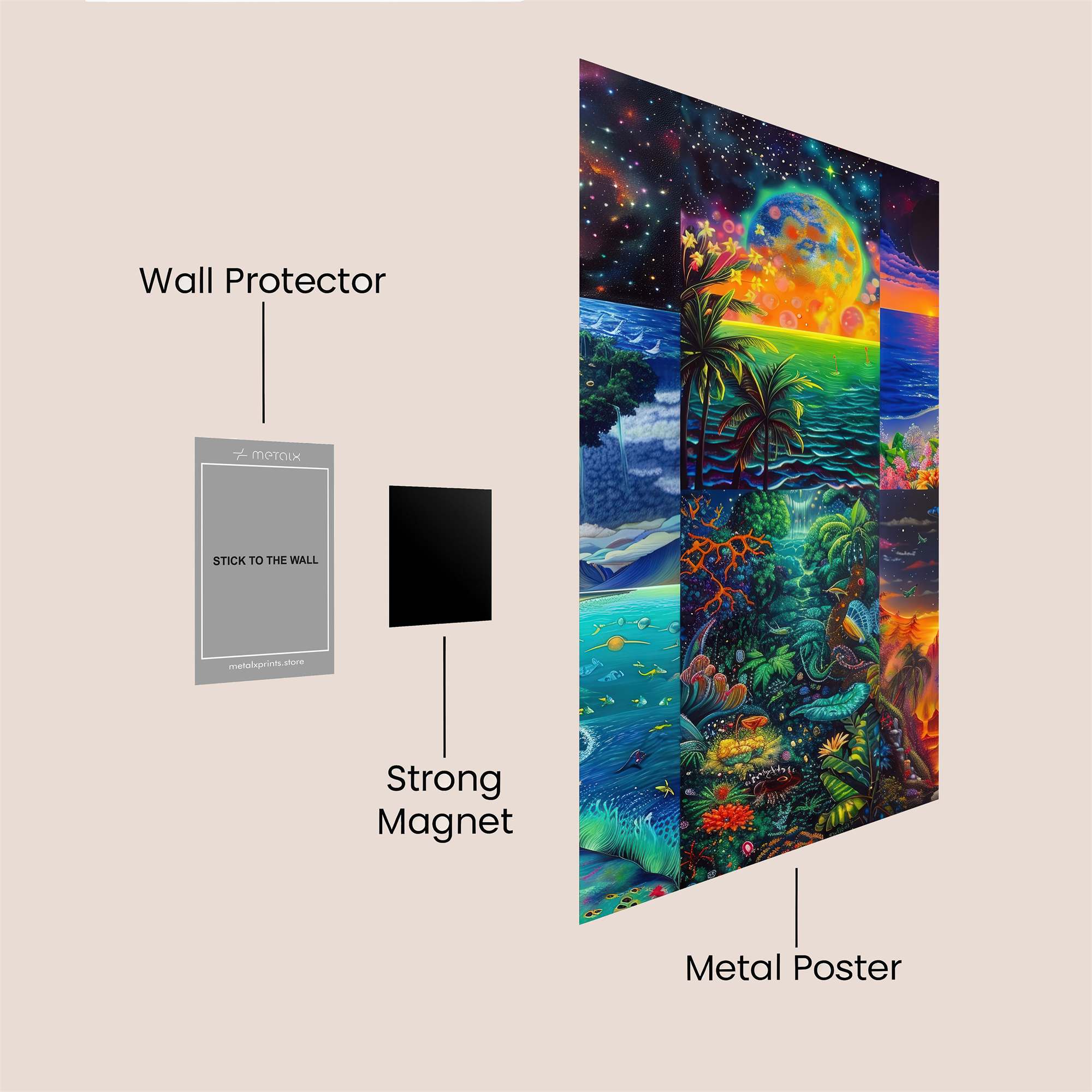 Cosmic Serenity Safe Wall Magnetic / M