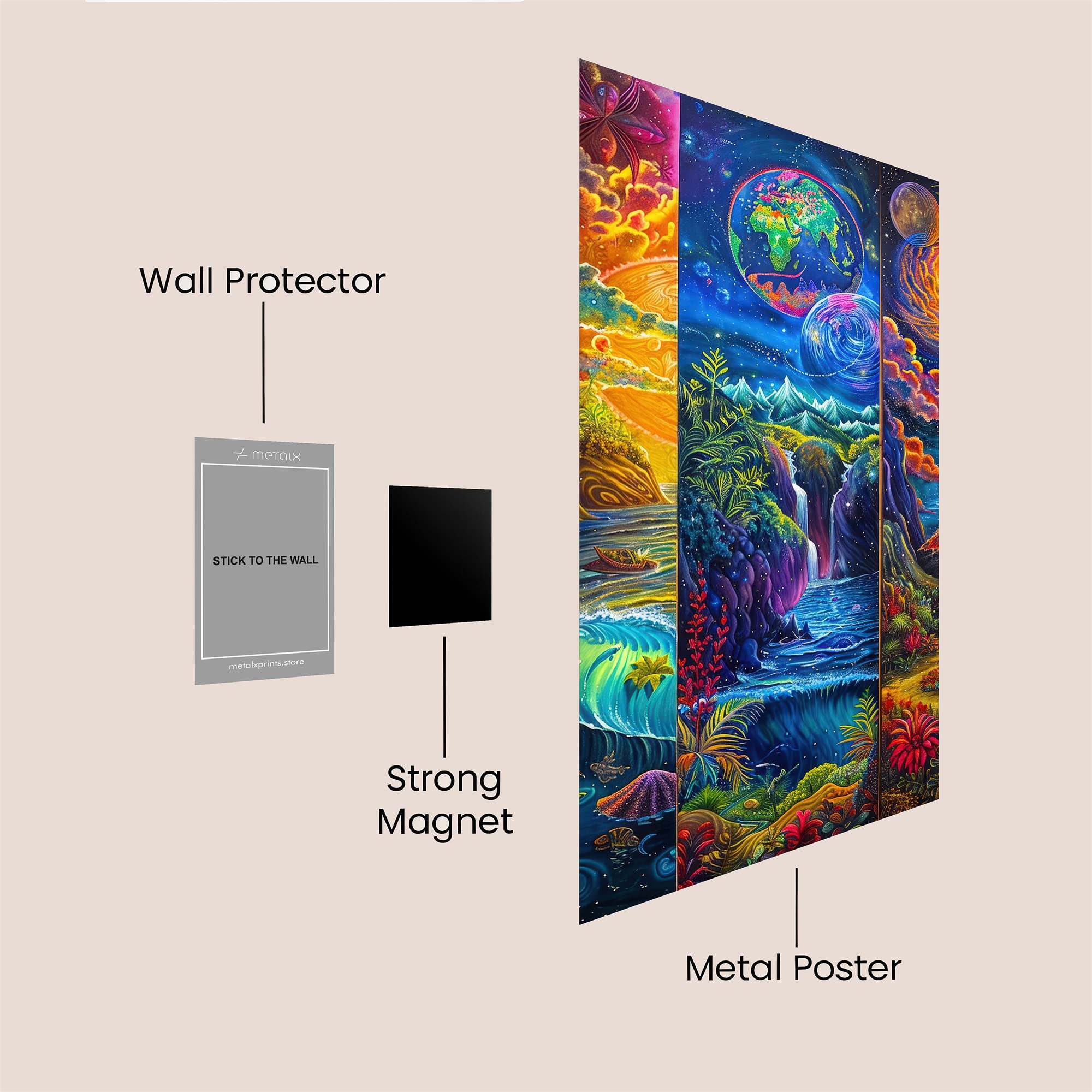 Cosmic Serenity Safe Wall Magnetic / M