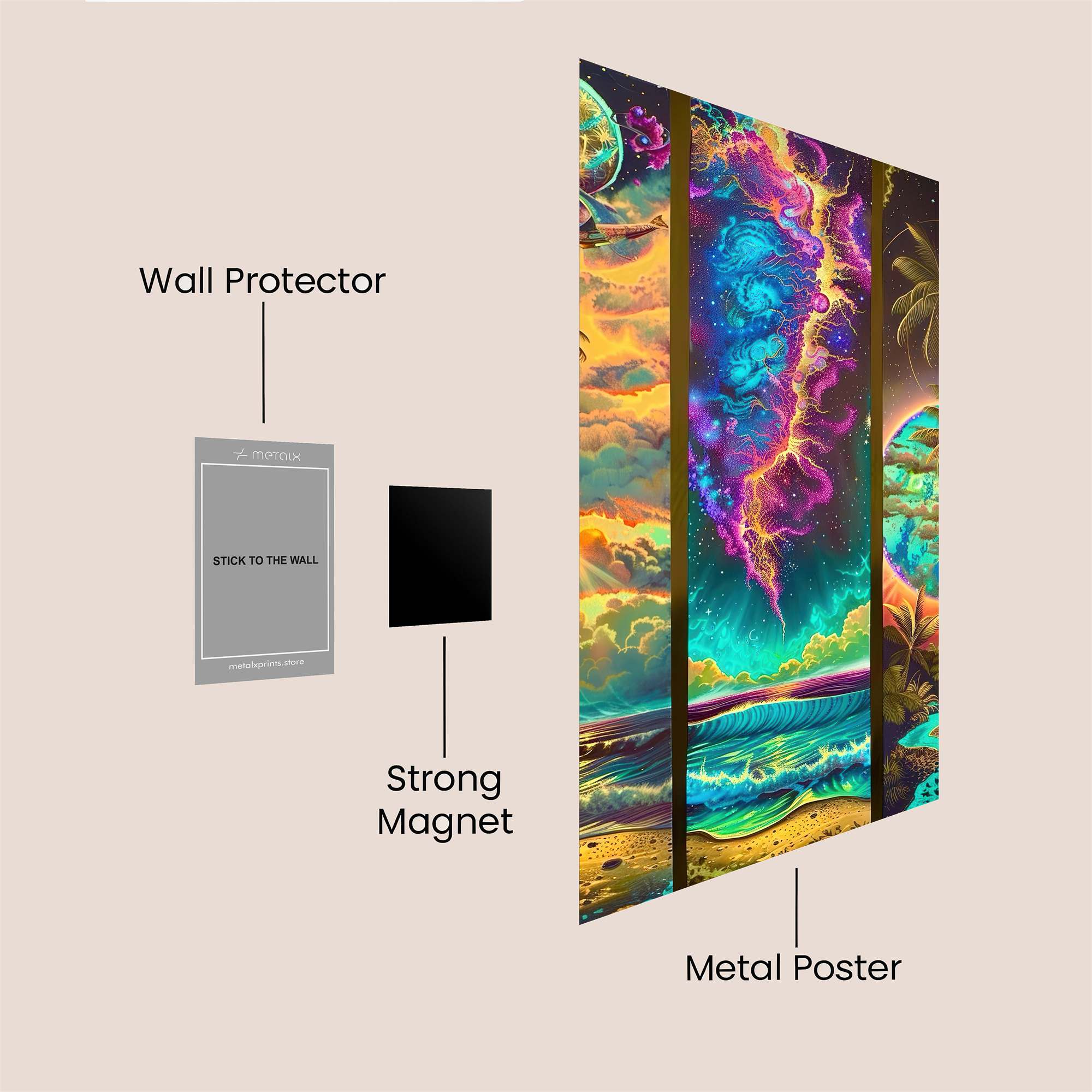 Cosmic Serenity Safe Wall Magnetic / M