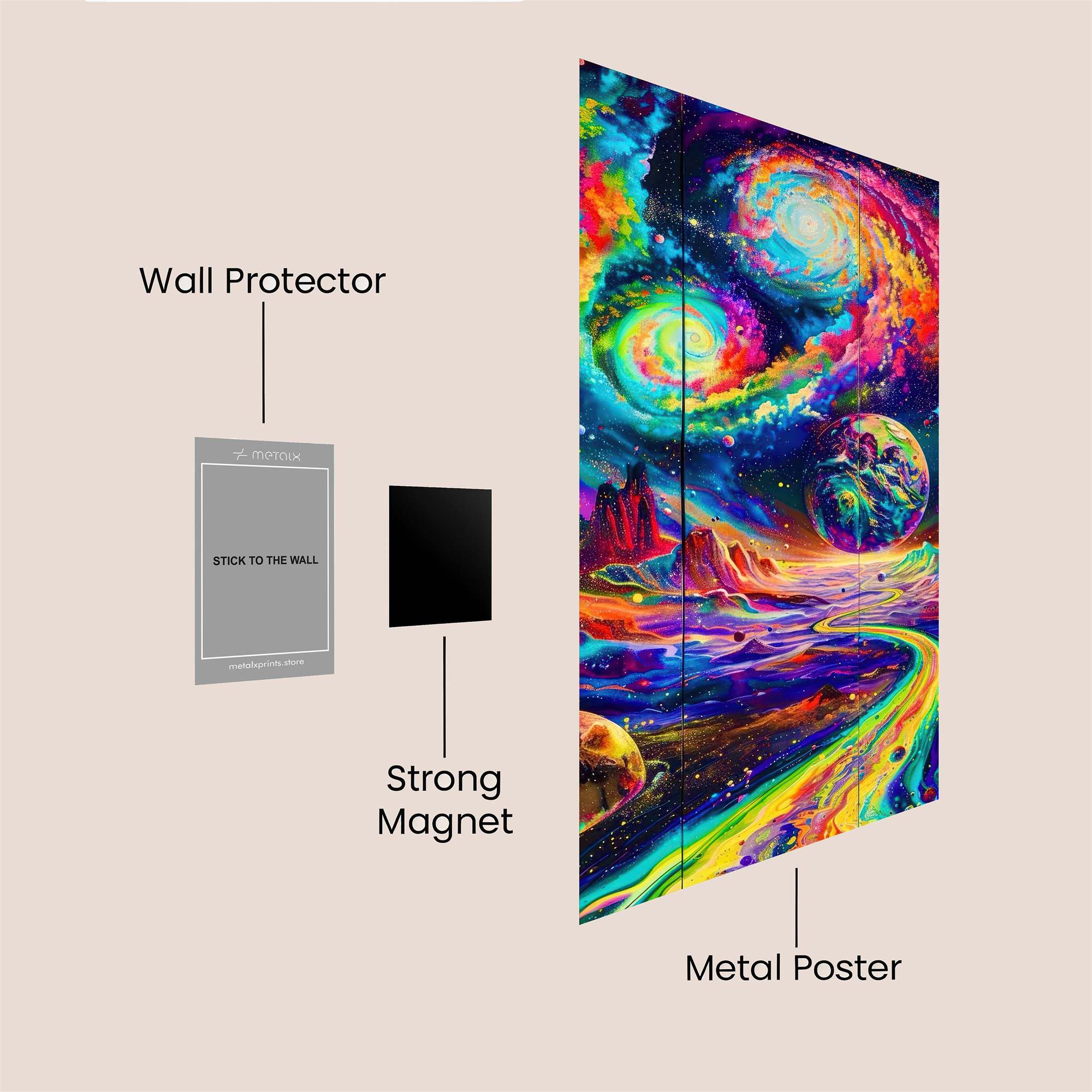 Cosmic Whimsy Safe Wall Magnetic / M