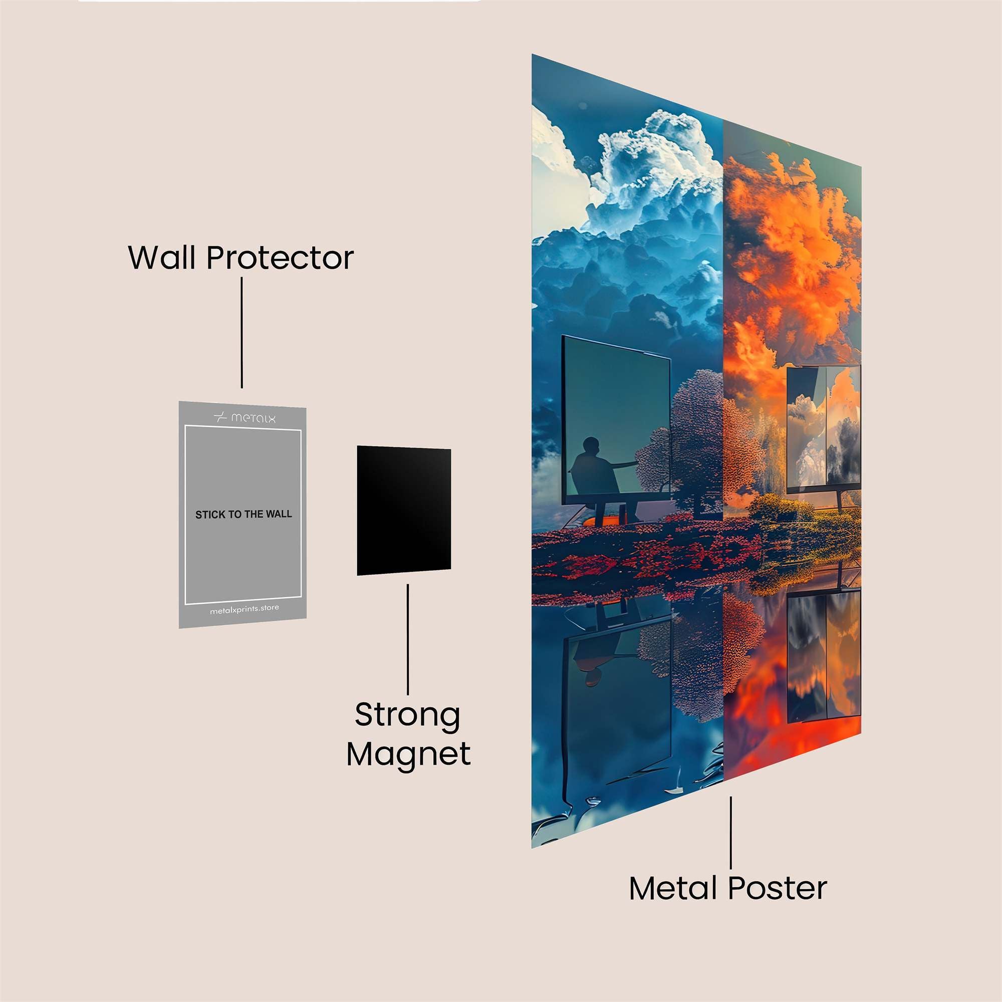 Aurora Dream Safe Wall Magnetic / M