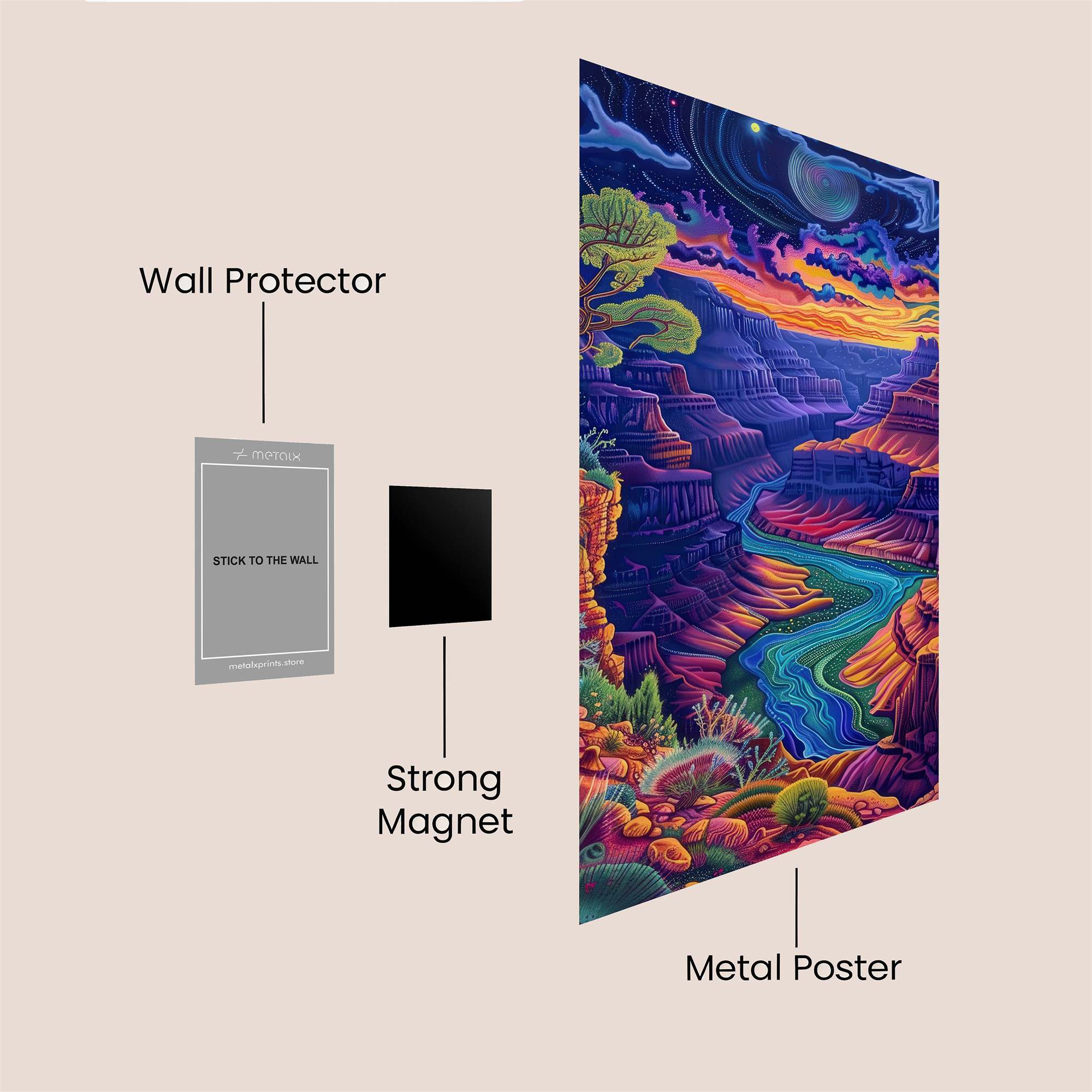 Canyon Dreamscape Safe Wall Magnetic / M