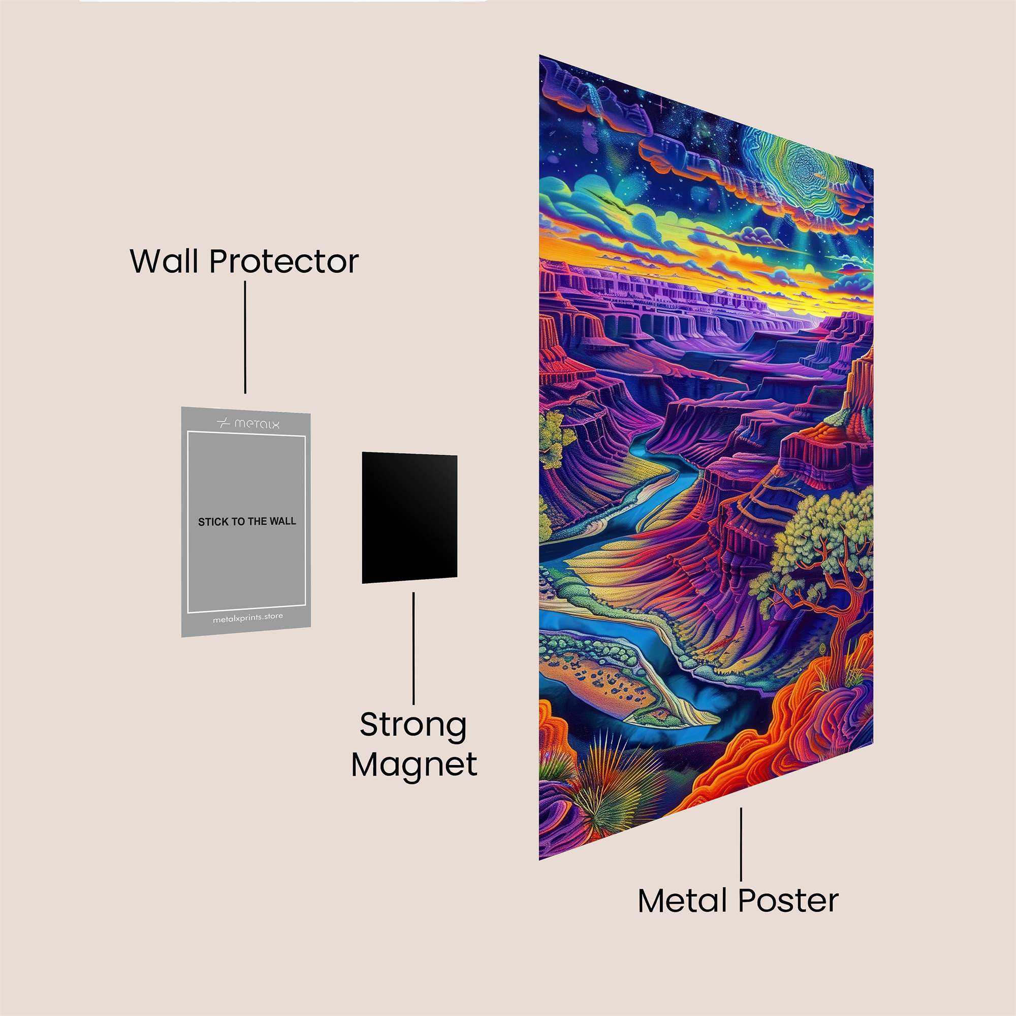 Canyon Dreamscape Safe Wall Magnetic / M
