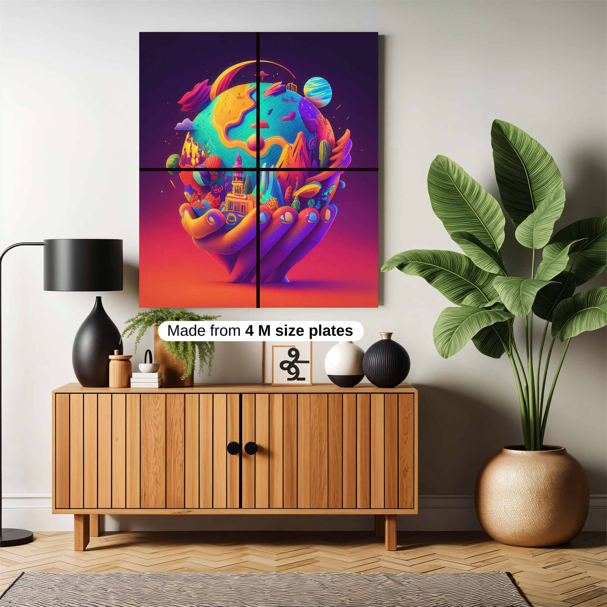 Earth Whimsy Safe Wall Magnetic / M