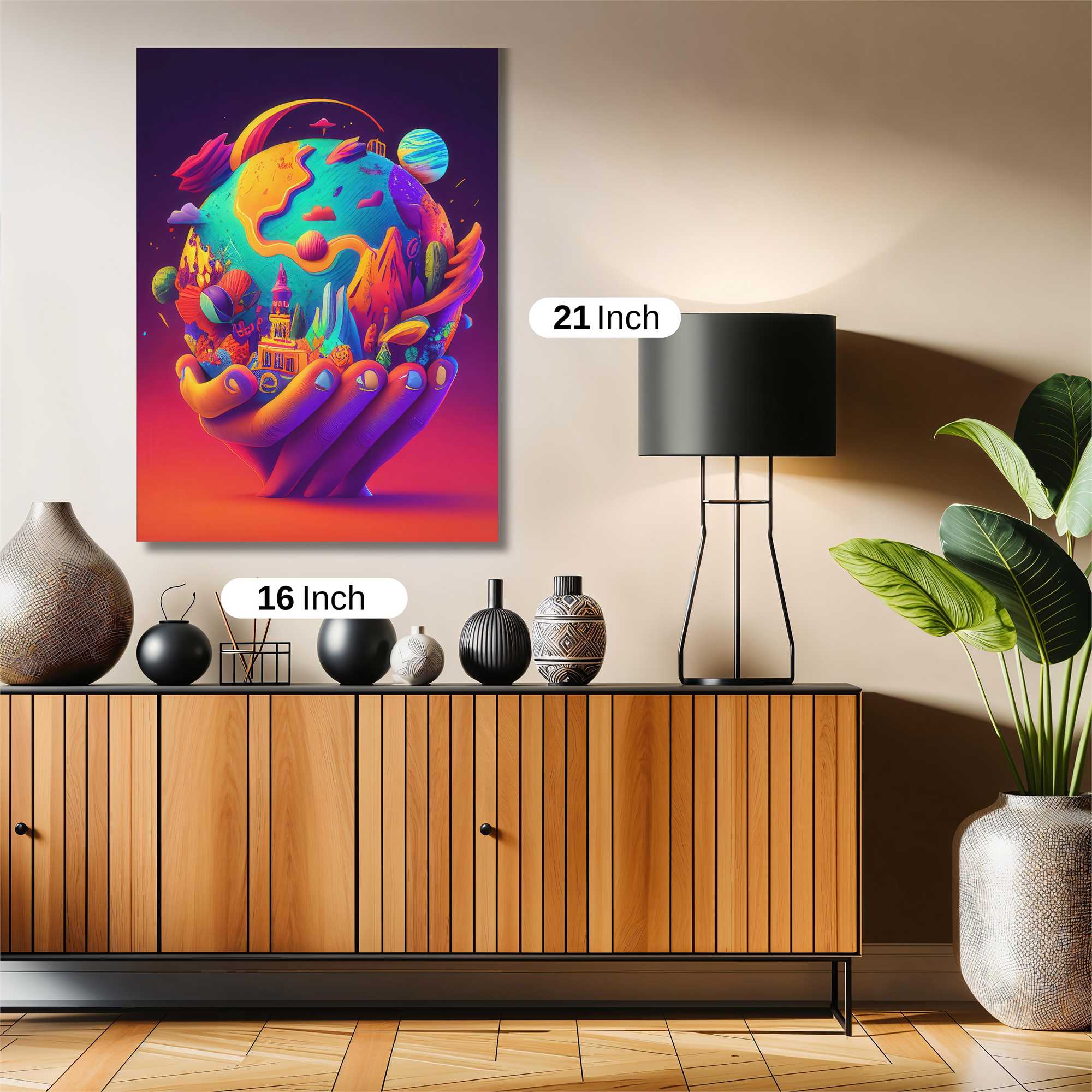 Earth Whimsy Safe Wall Magnetic / M