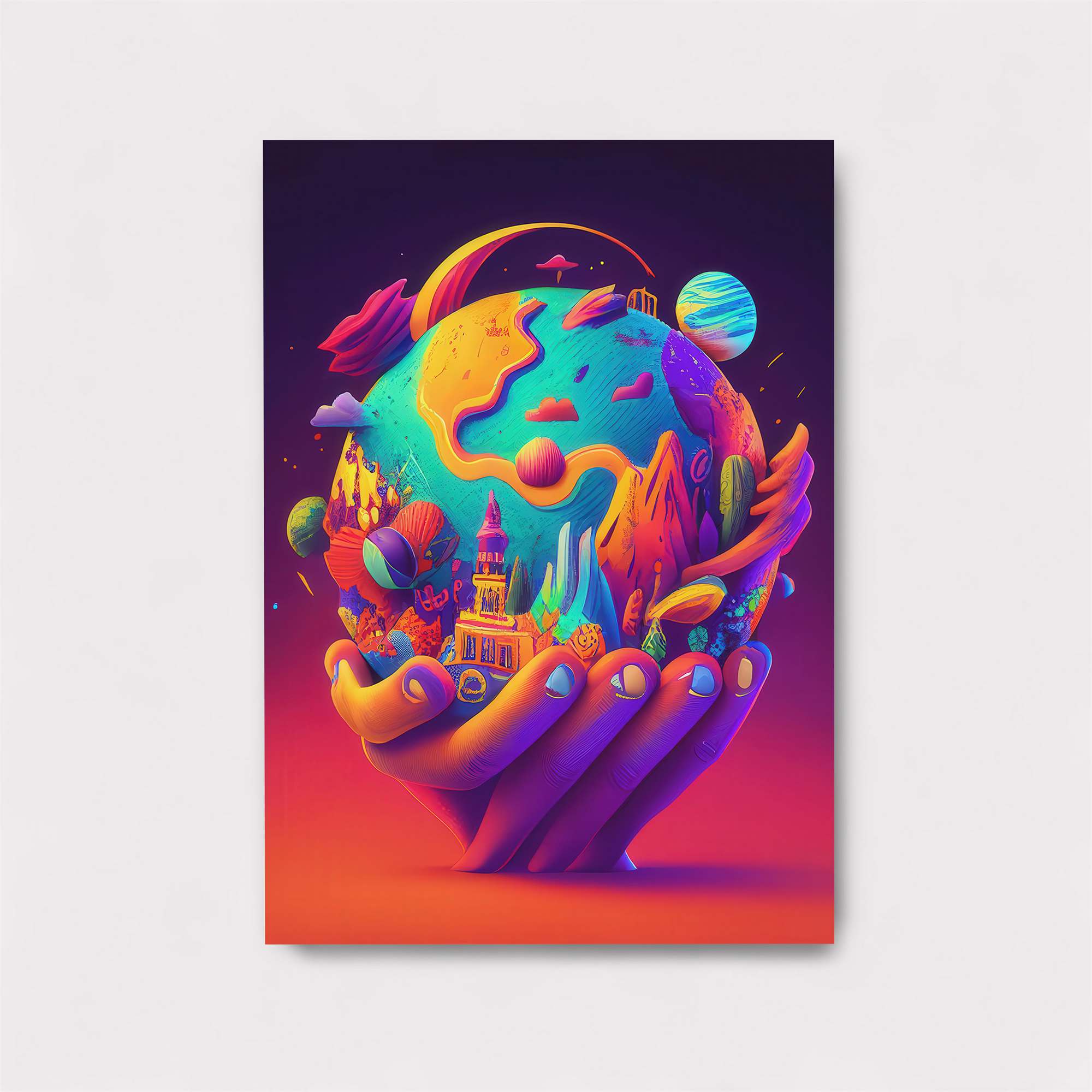 Earth Whimsy Safe Wall Magnetic / M