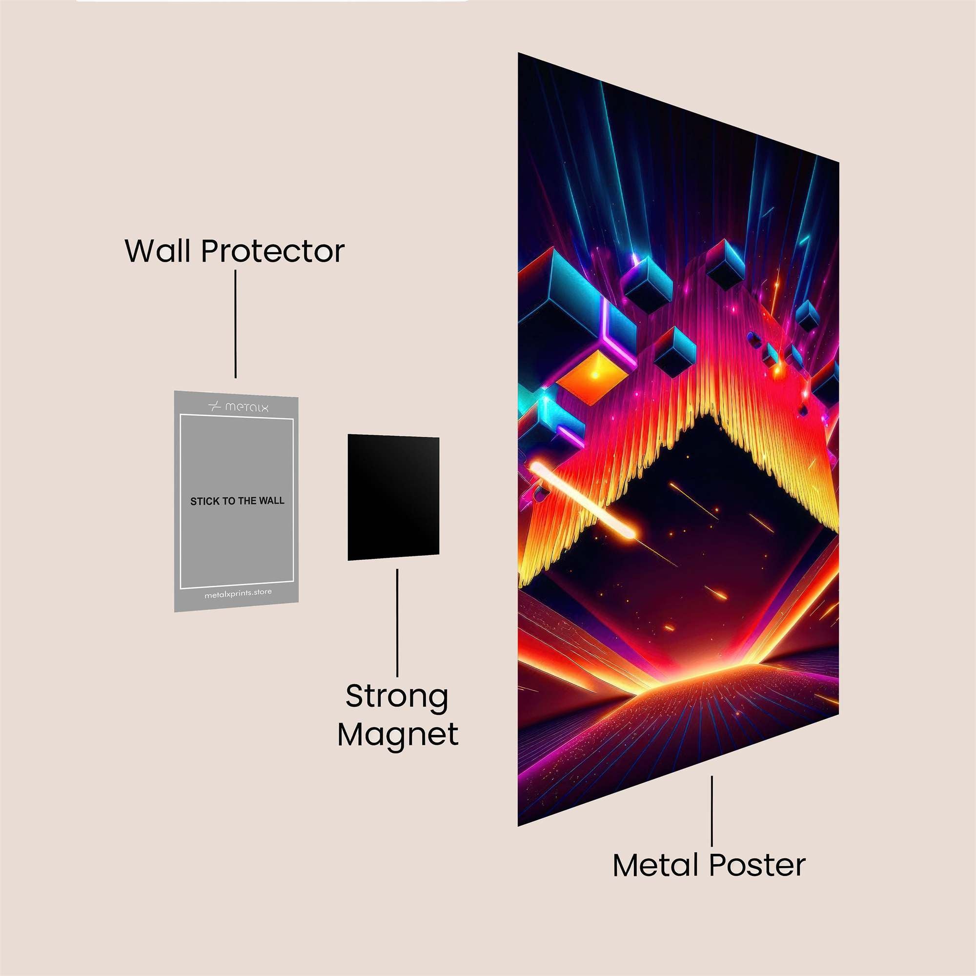 Neon Ascent Safe Wall Magnetic / M