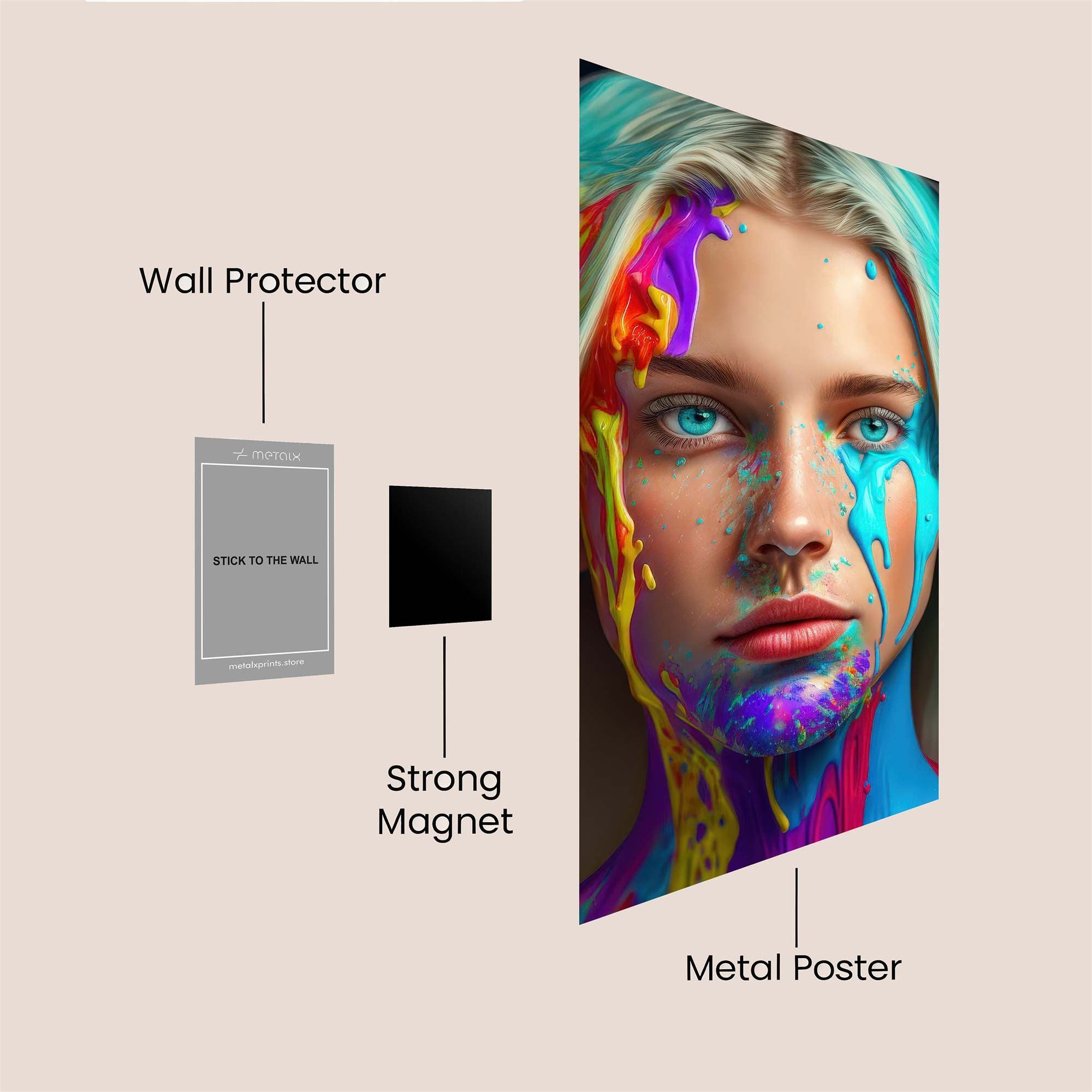 Color Splash Safe Wall Magnetic / M