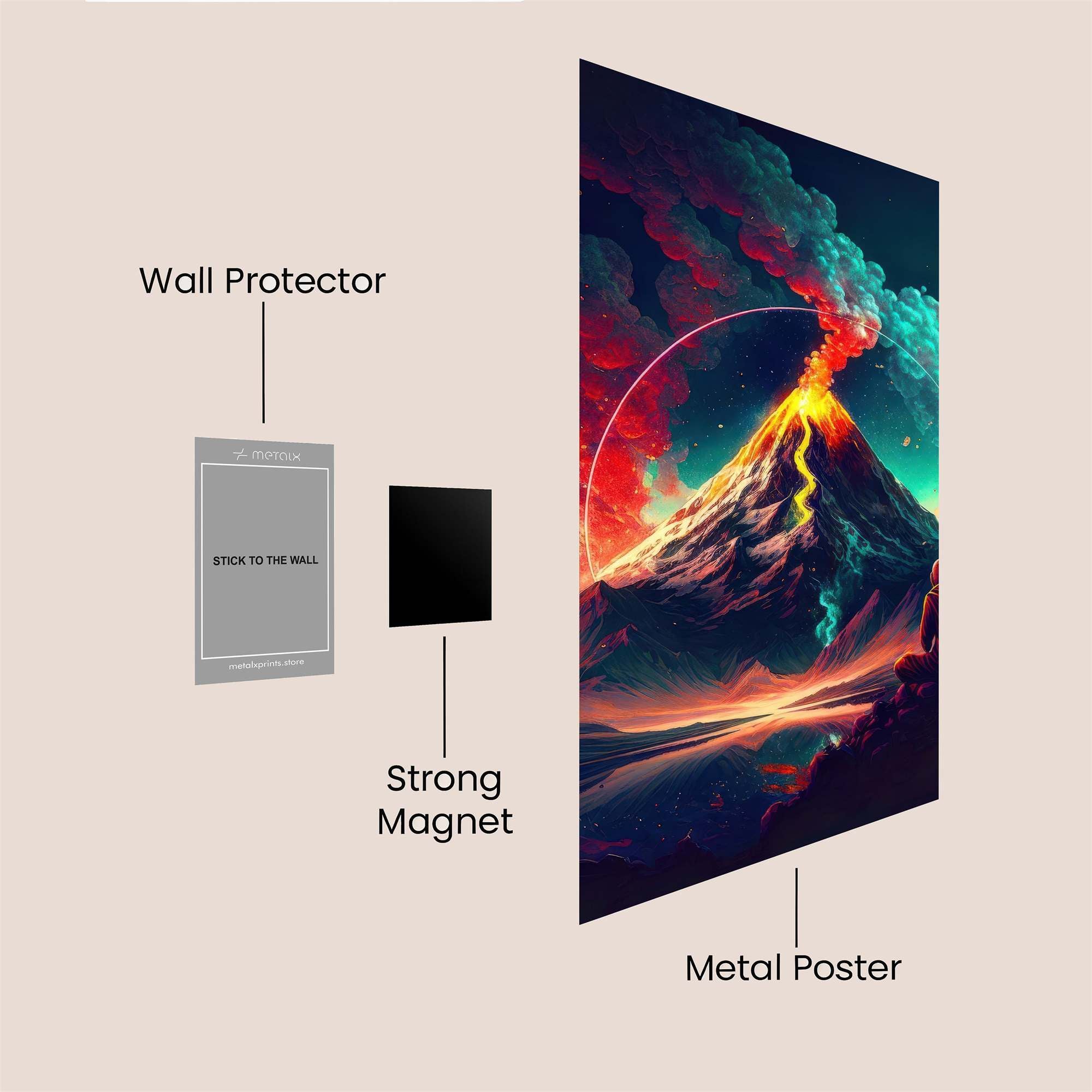Volcano Serenity Safe Wall Magnetic / M