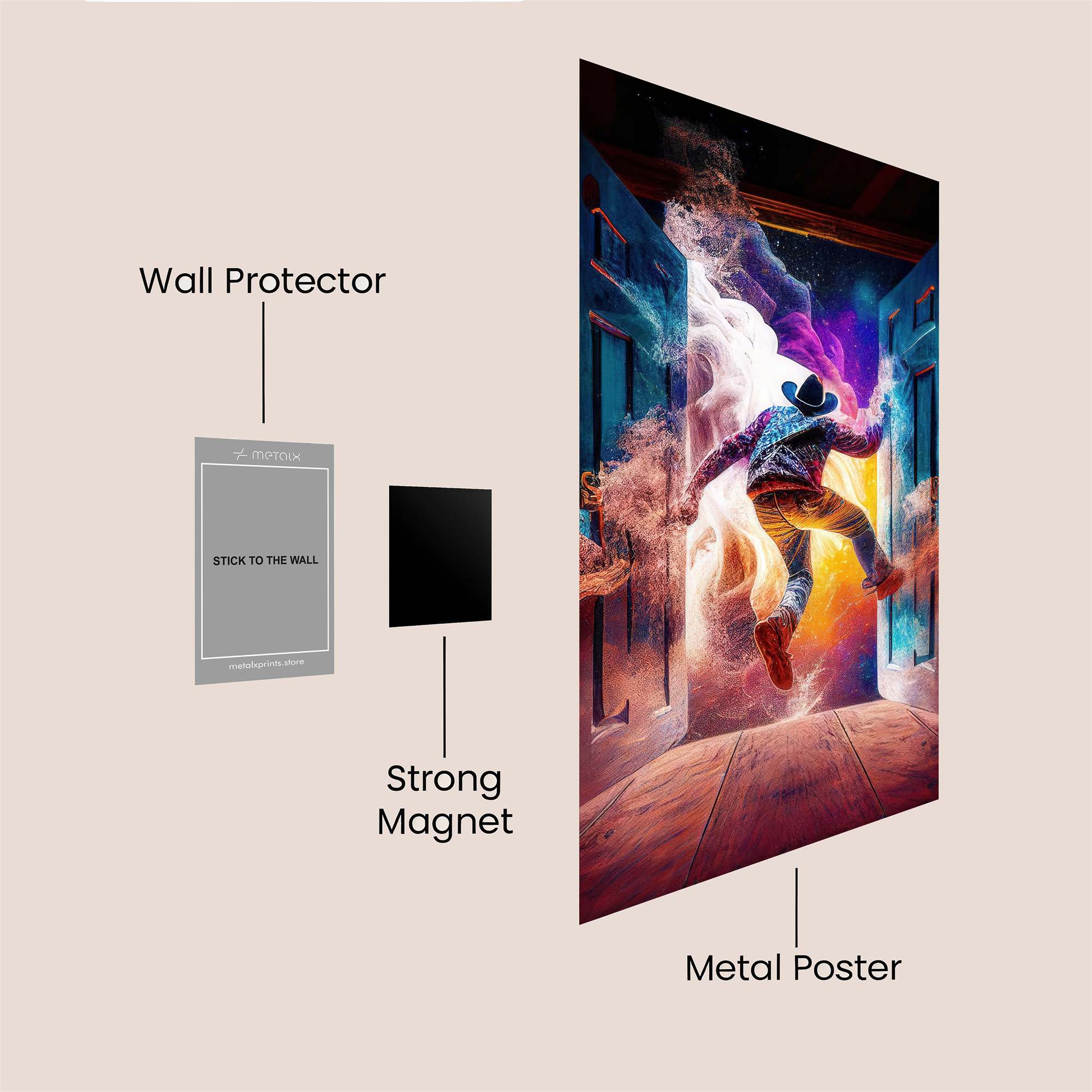 Cowboy Cosmic Safe Wall Magnetic / M