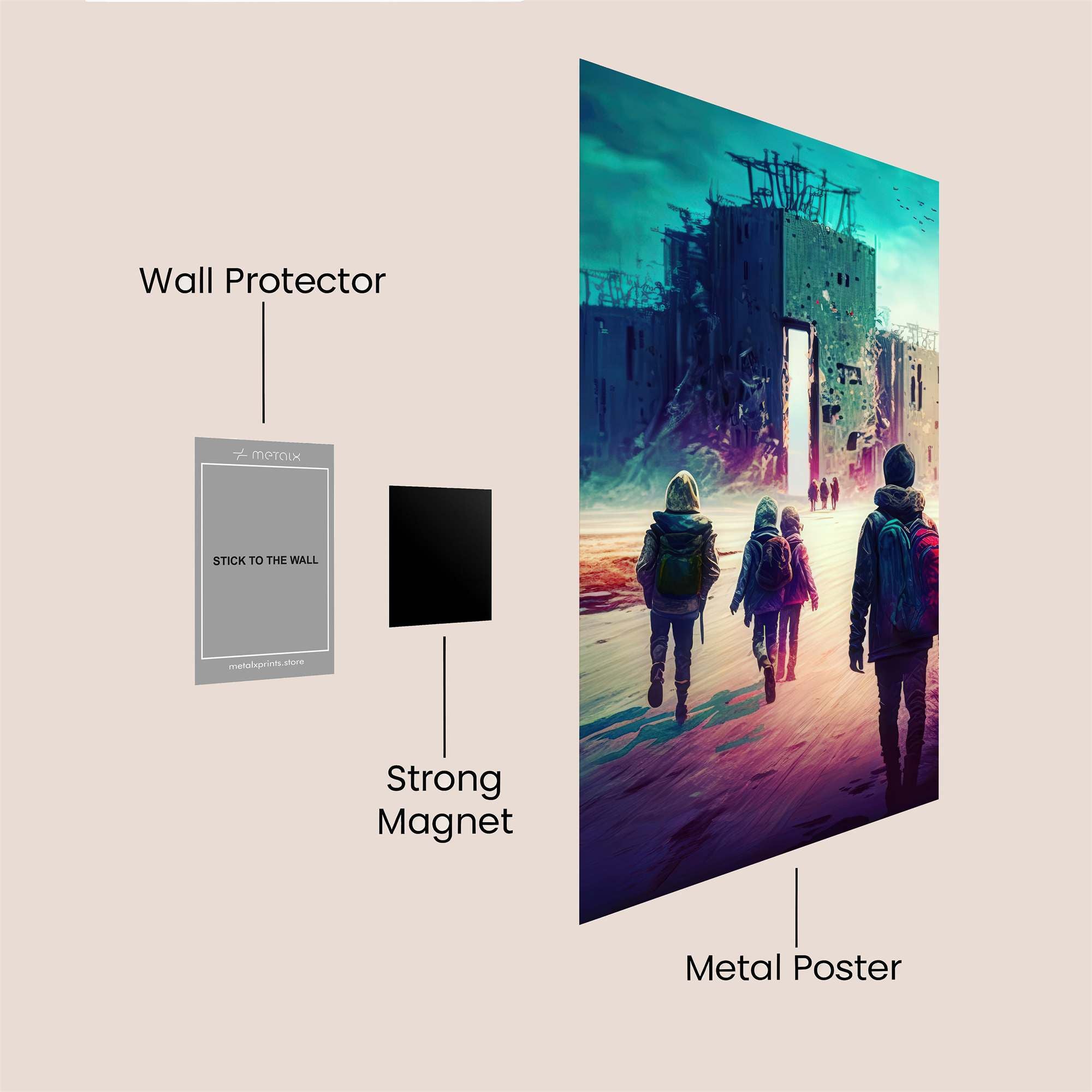 Apocalyptic Journey Safe Wall Magnetic / M