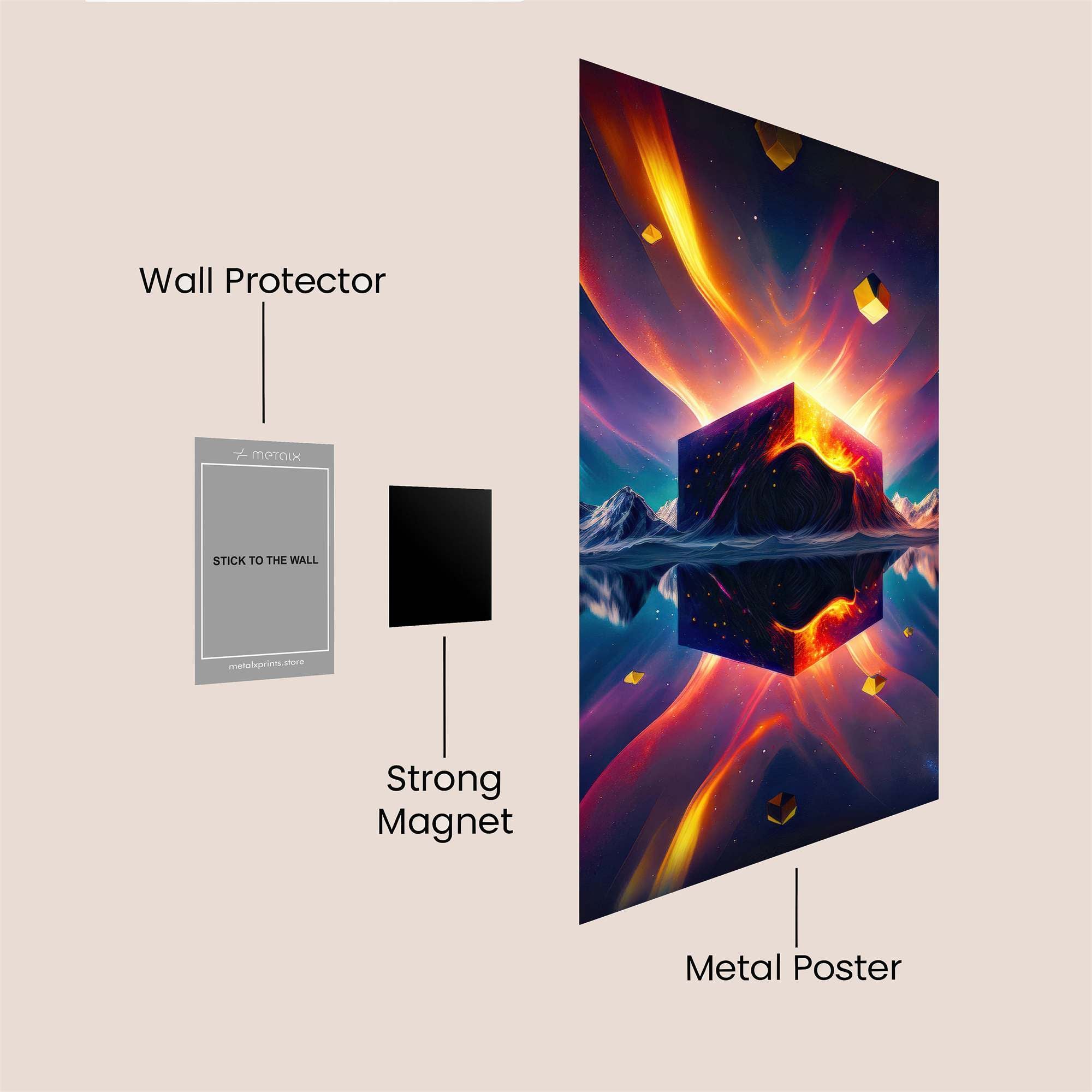 Cube Radiance Safe Wall Magnetic / M