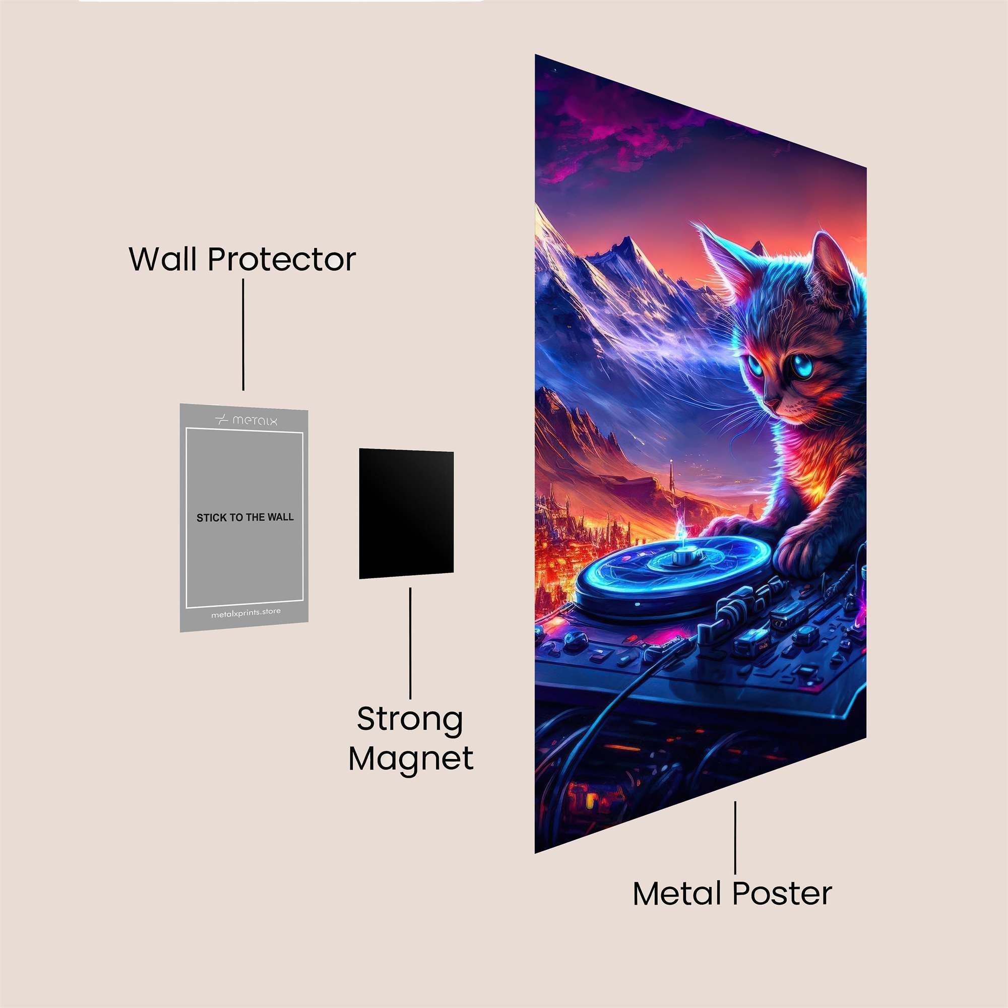 DJ Kitten Safe Wall Magnetic / M