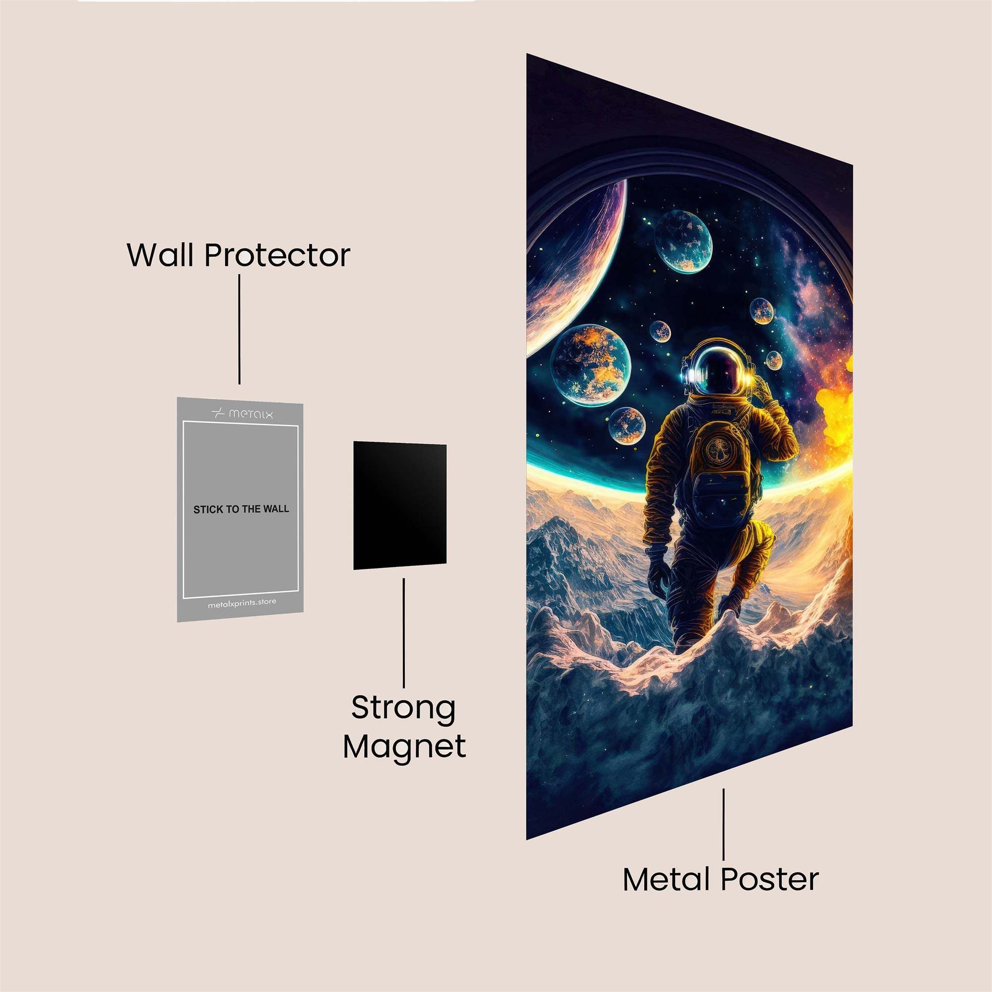 Astronaut Odyssey Safe Wall Magnetic / M