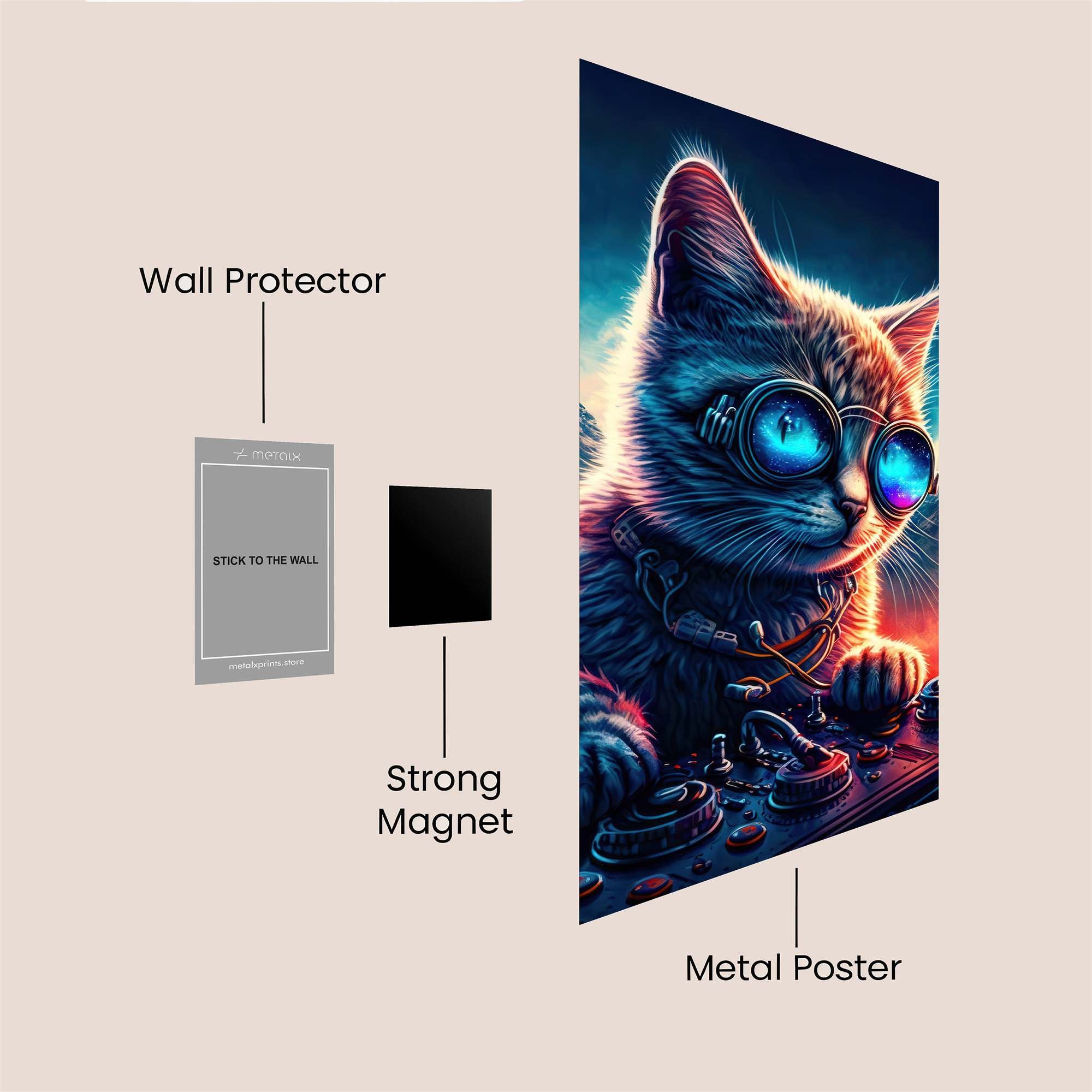 DJ Whiskers Safe Wall Magnetic / M