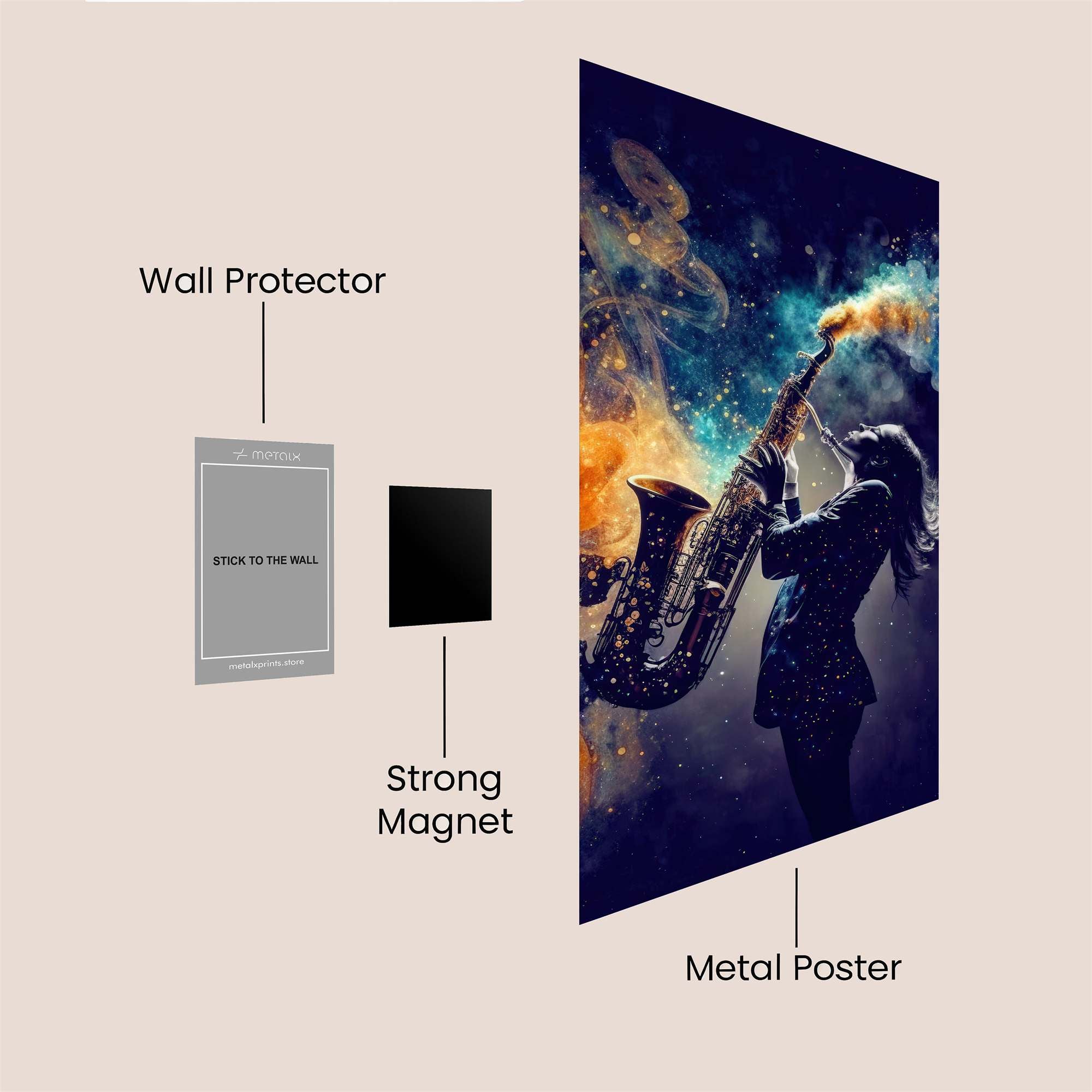 Galactic Jazz Safe Wall Magnetic / M