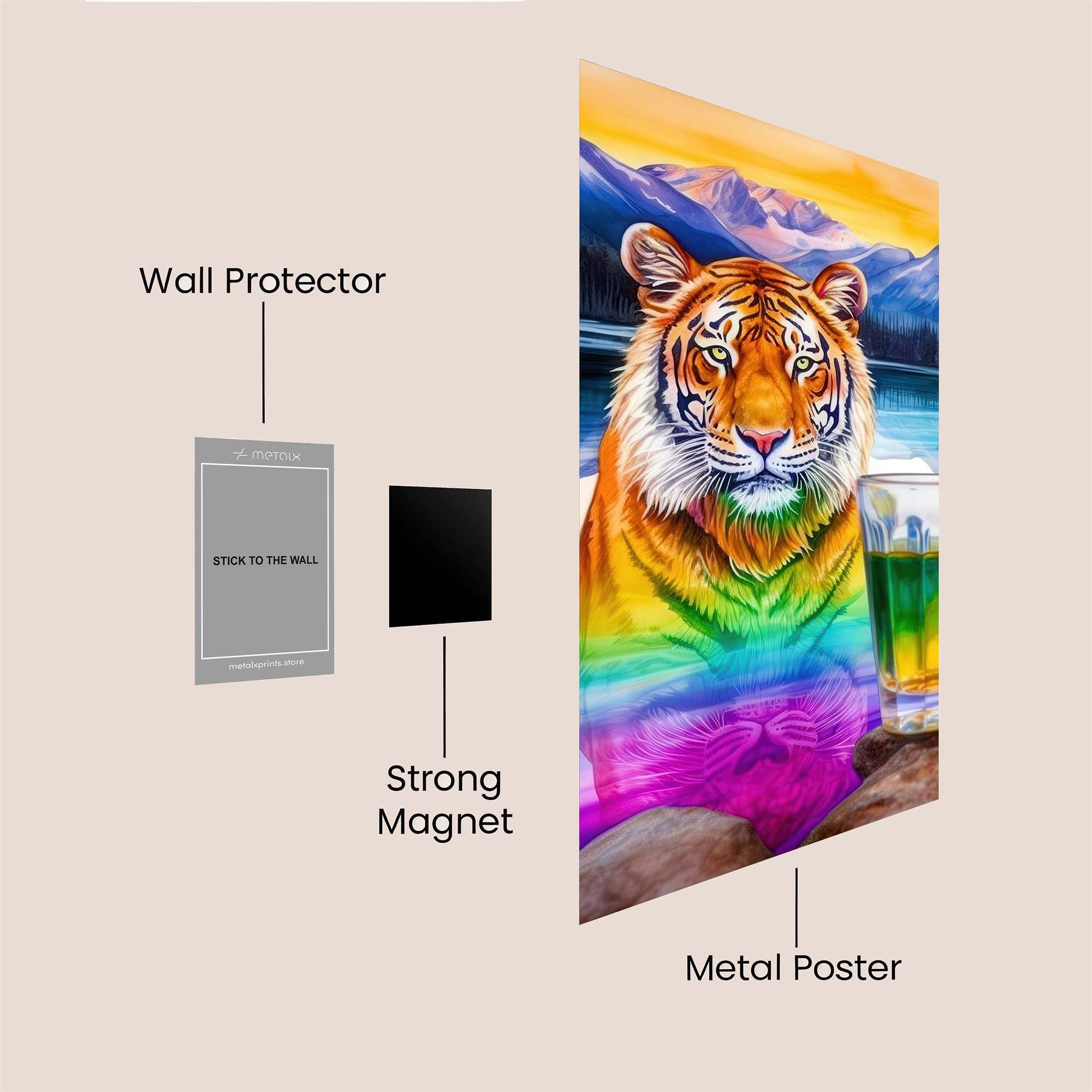 Tiger Tranquil Safe Wall Magnetic / M