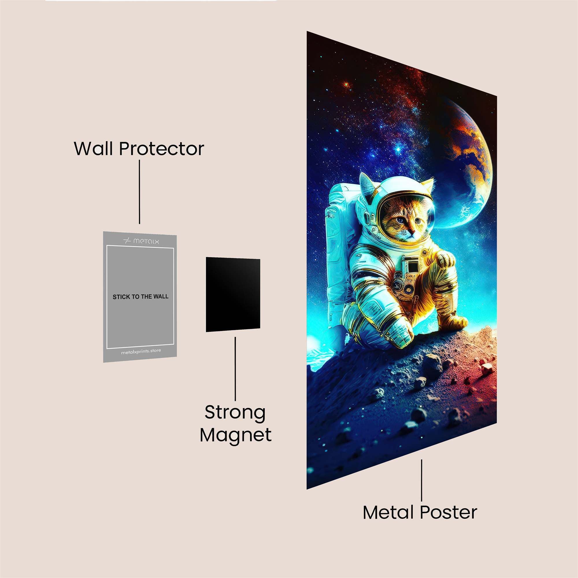 Catronaut Serene Safe Wall Magnetic / M