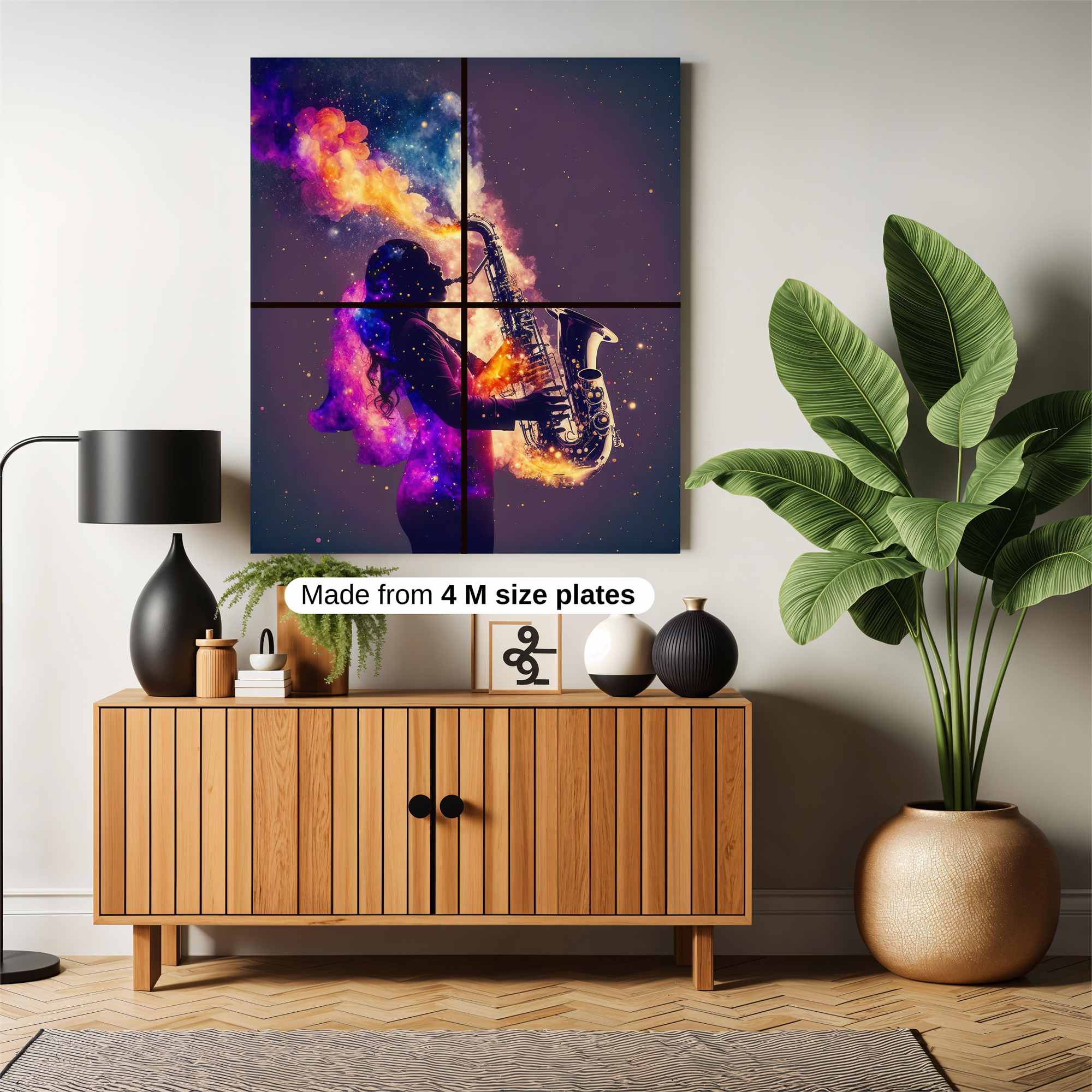 Saxophone Symphony Safe Wall Magnetic / M