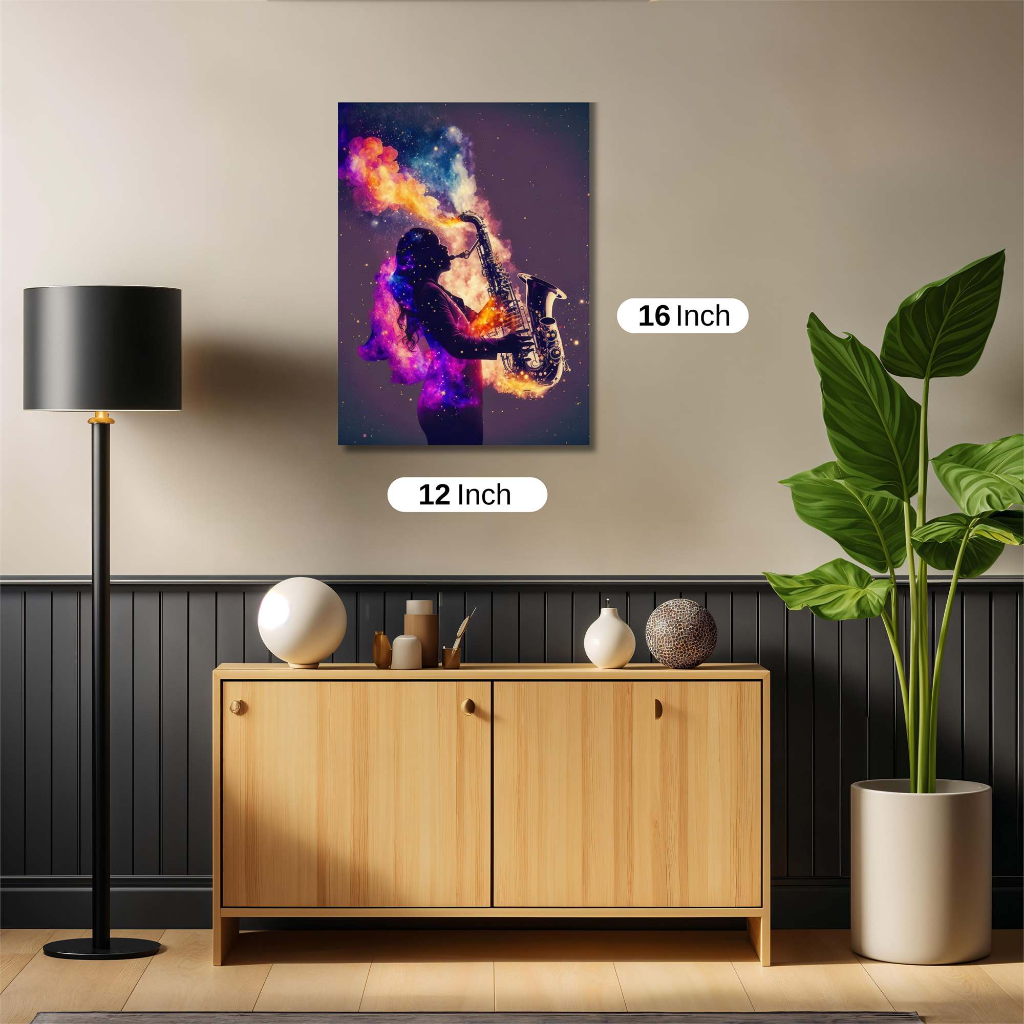 Saxophone Symphony Safe Wall Magnetic / M
