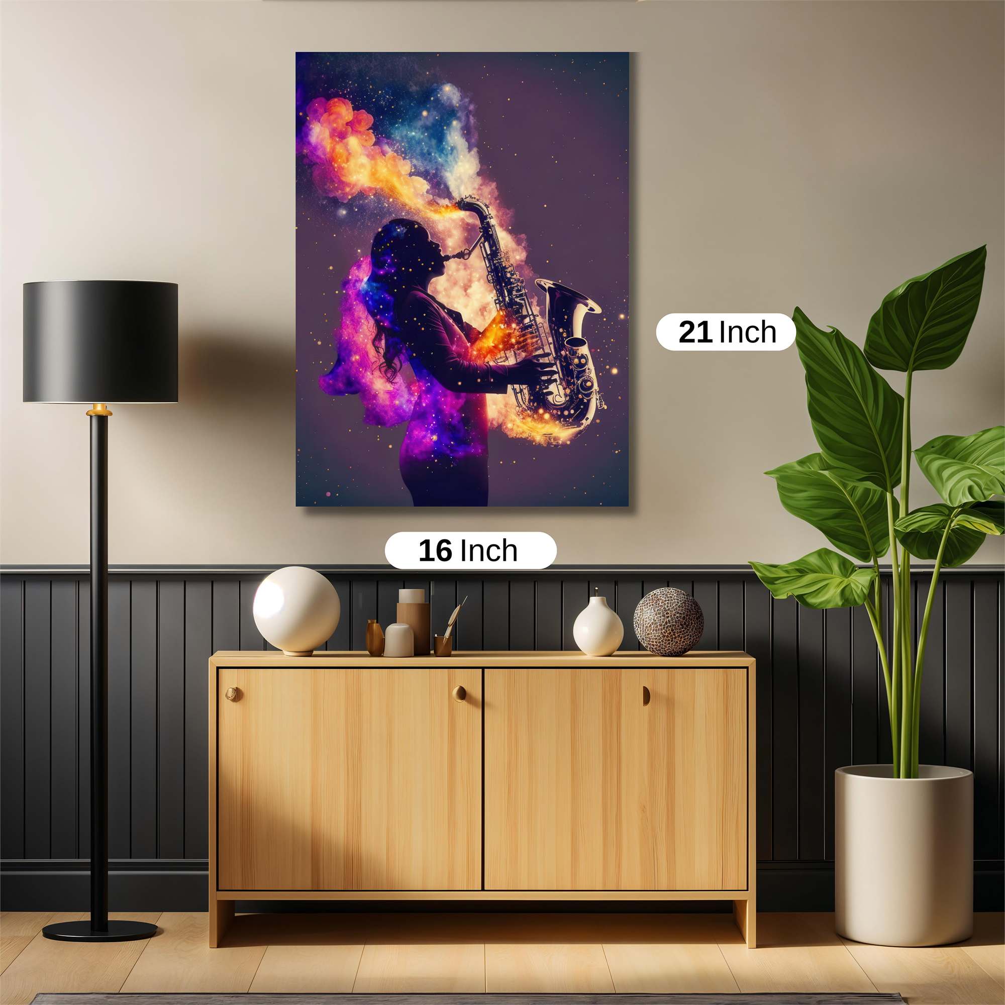 Saxophone Symphony Safe Wall Magnetic / M