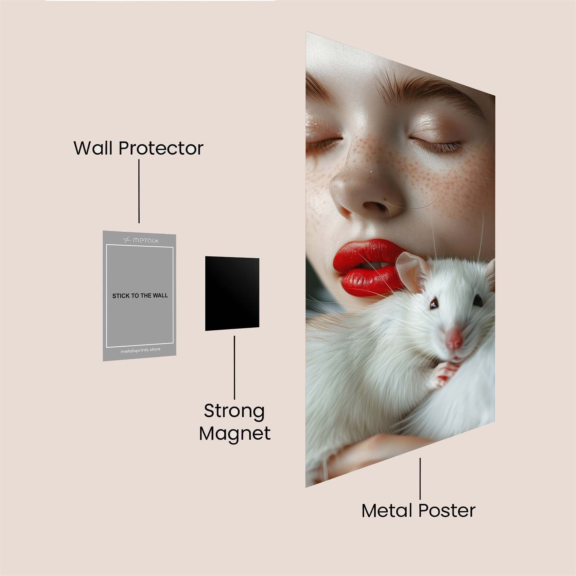 Mouse Serenity Safe Wall Magnetic / M