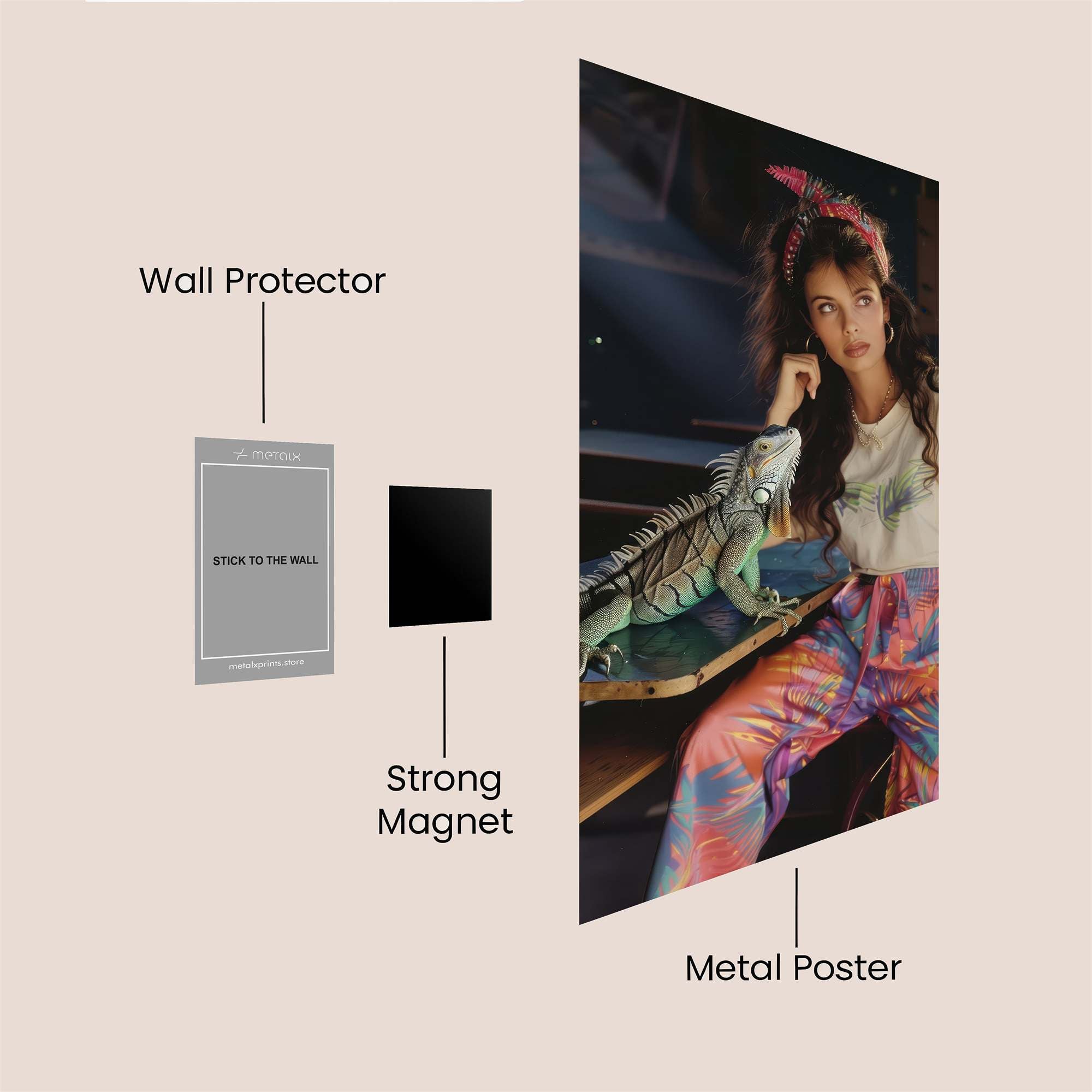 IguanaWhimsy Safe Wall Magnetic / M