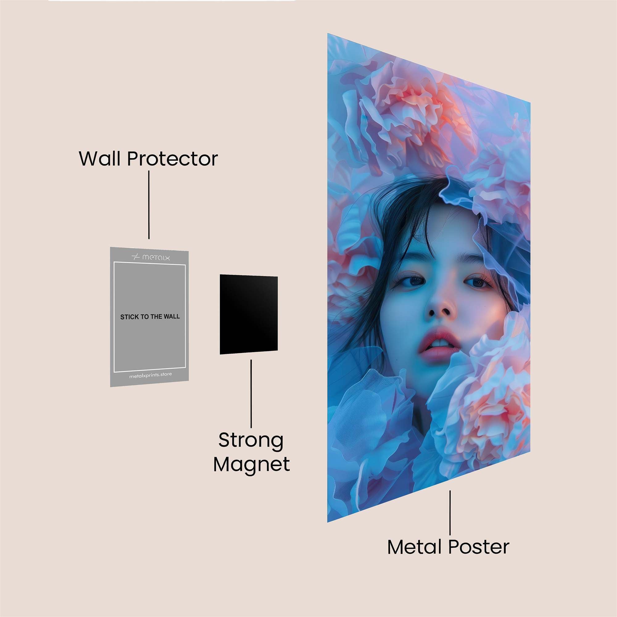 Floral Dream Safe Wall Magnetic / M