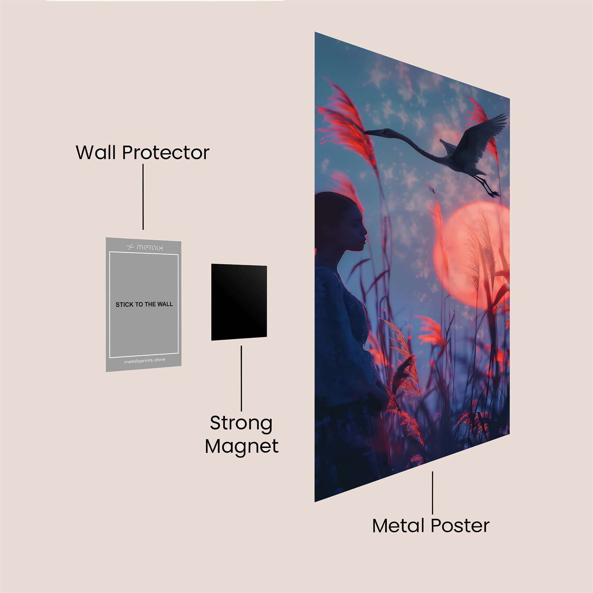 Crane Dreamscape Safe Wall Magnetic / M