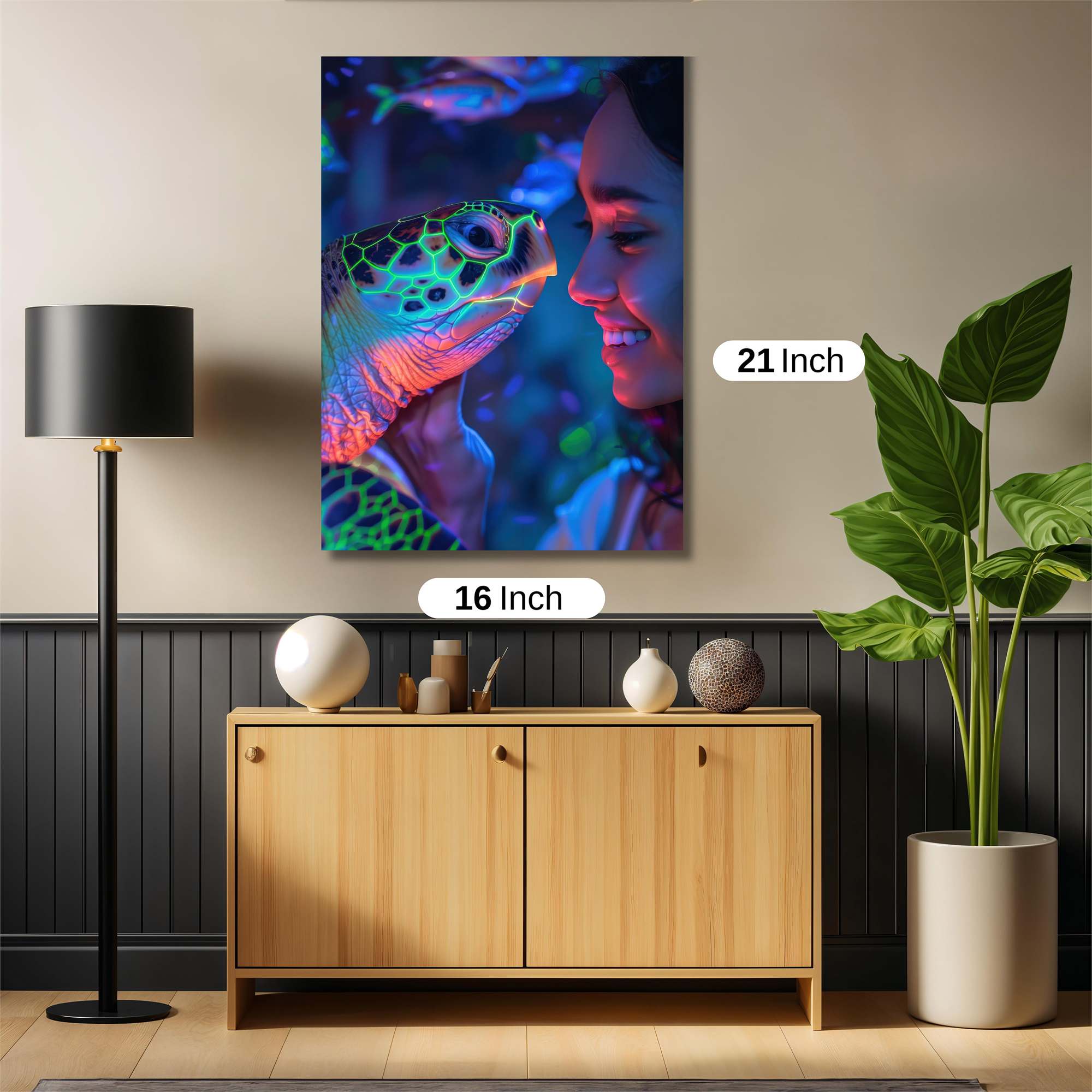 Turtle Tranquil Safe Wall Magnetic / M