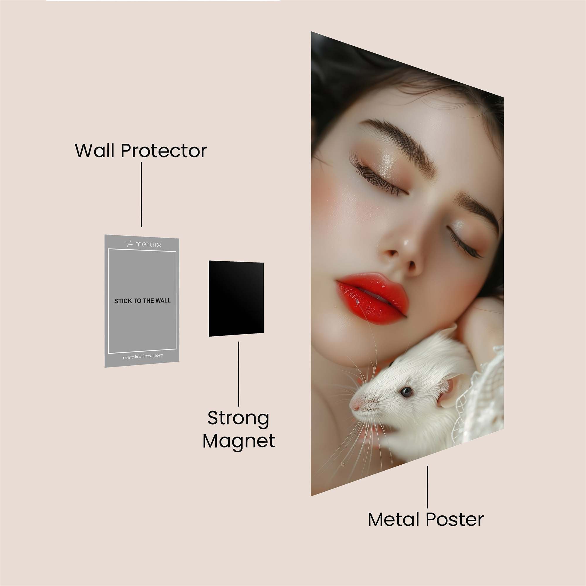 Mouse Serenity Safe Wall Magnetic / M