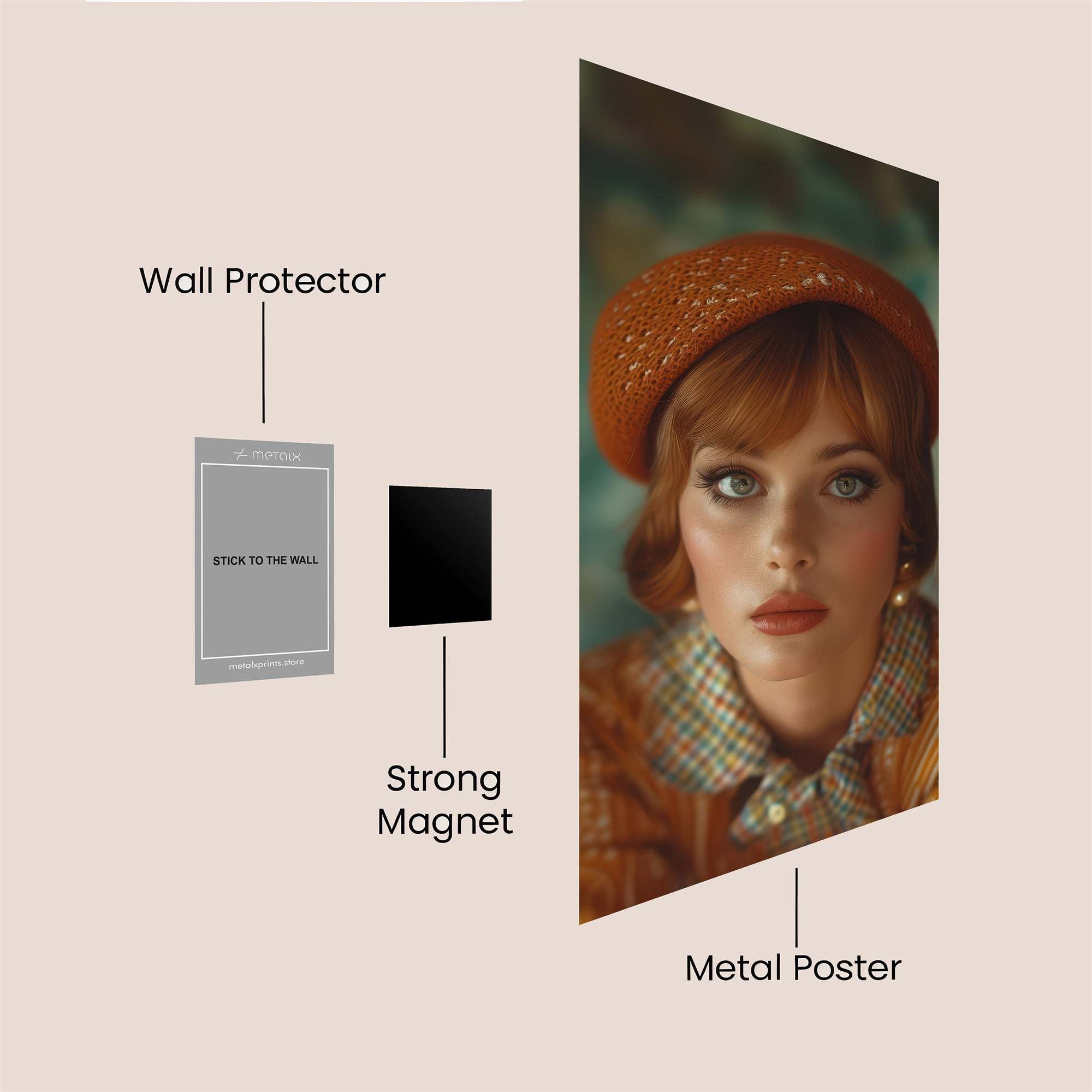 Retro Dream Safe Wall Magnetic / M