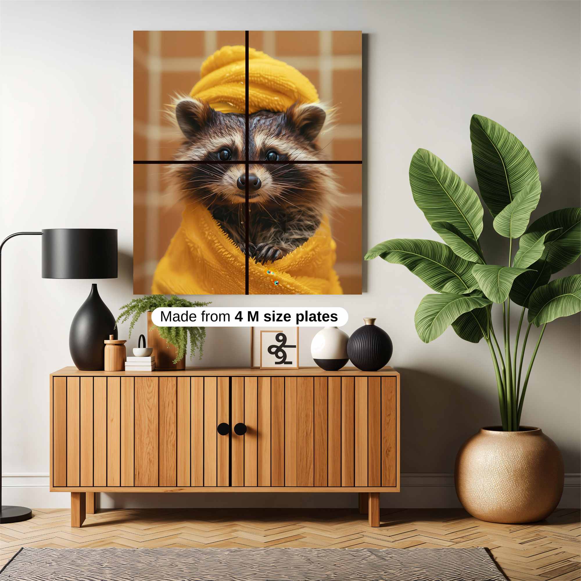 Raccoon Relaxed Safe Wall Magnetic / M