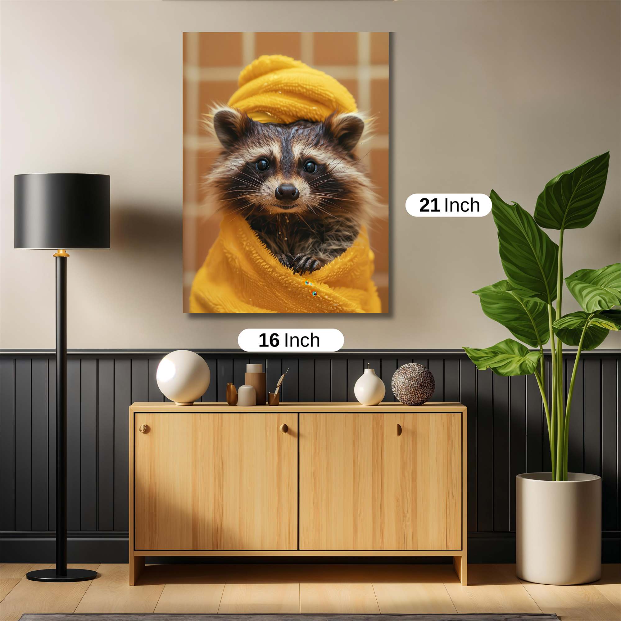 Raccoon Relaxed Safe Wall Magnetic / M