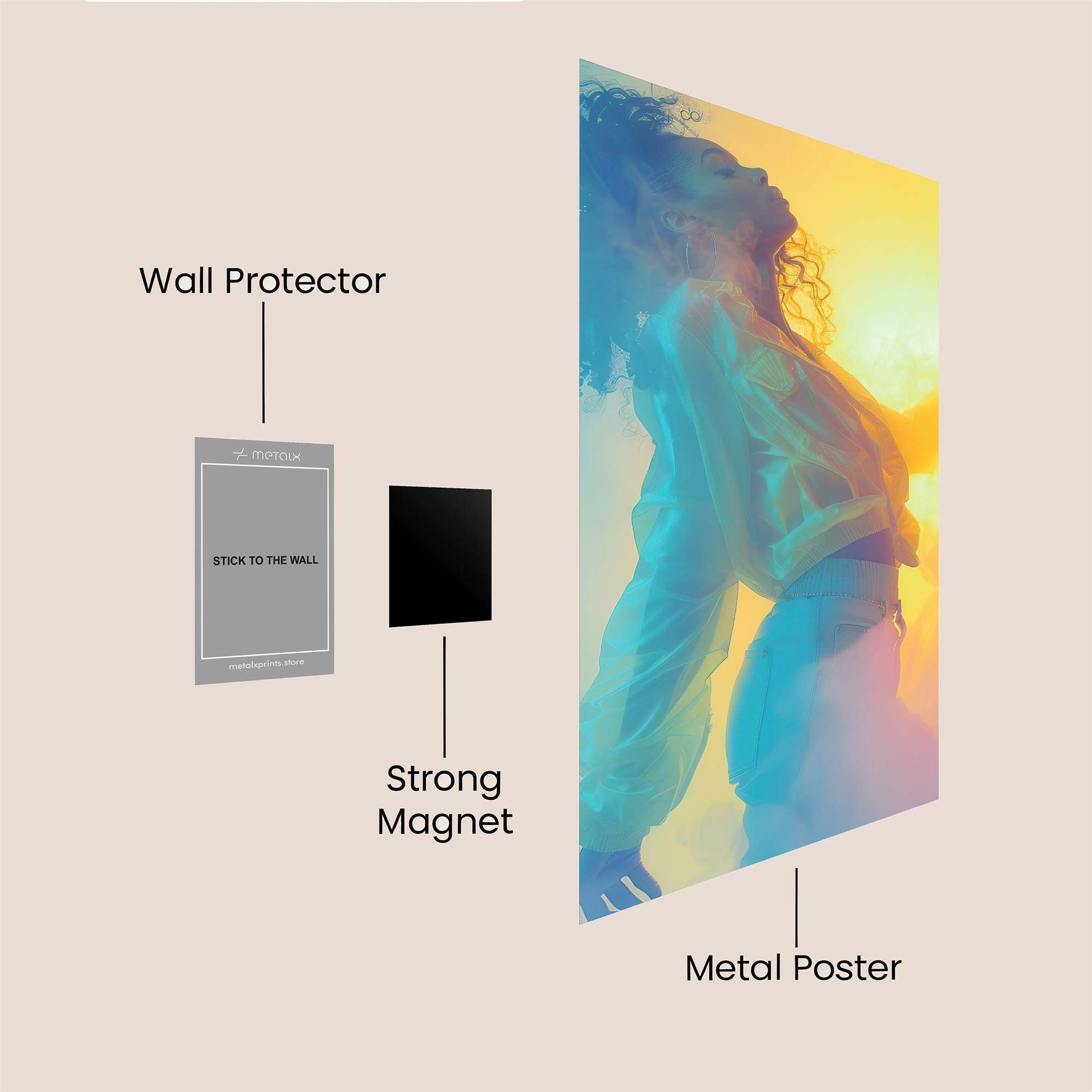 Vibrant Bliss Safe Wall Magnetic / M
