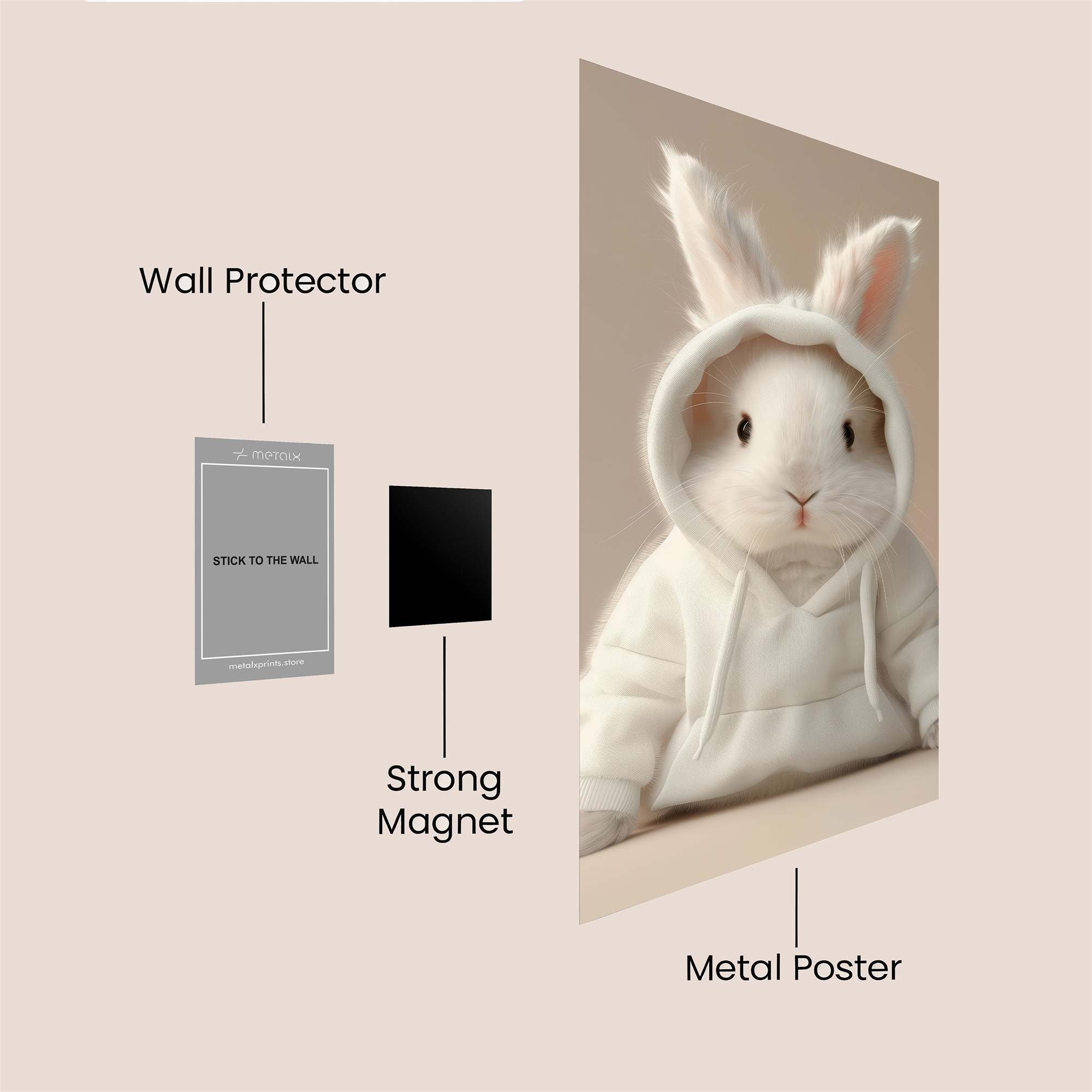 Bunny Bliss Safe Wall Magnetic / M
