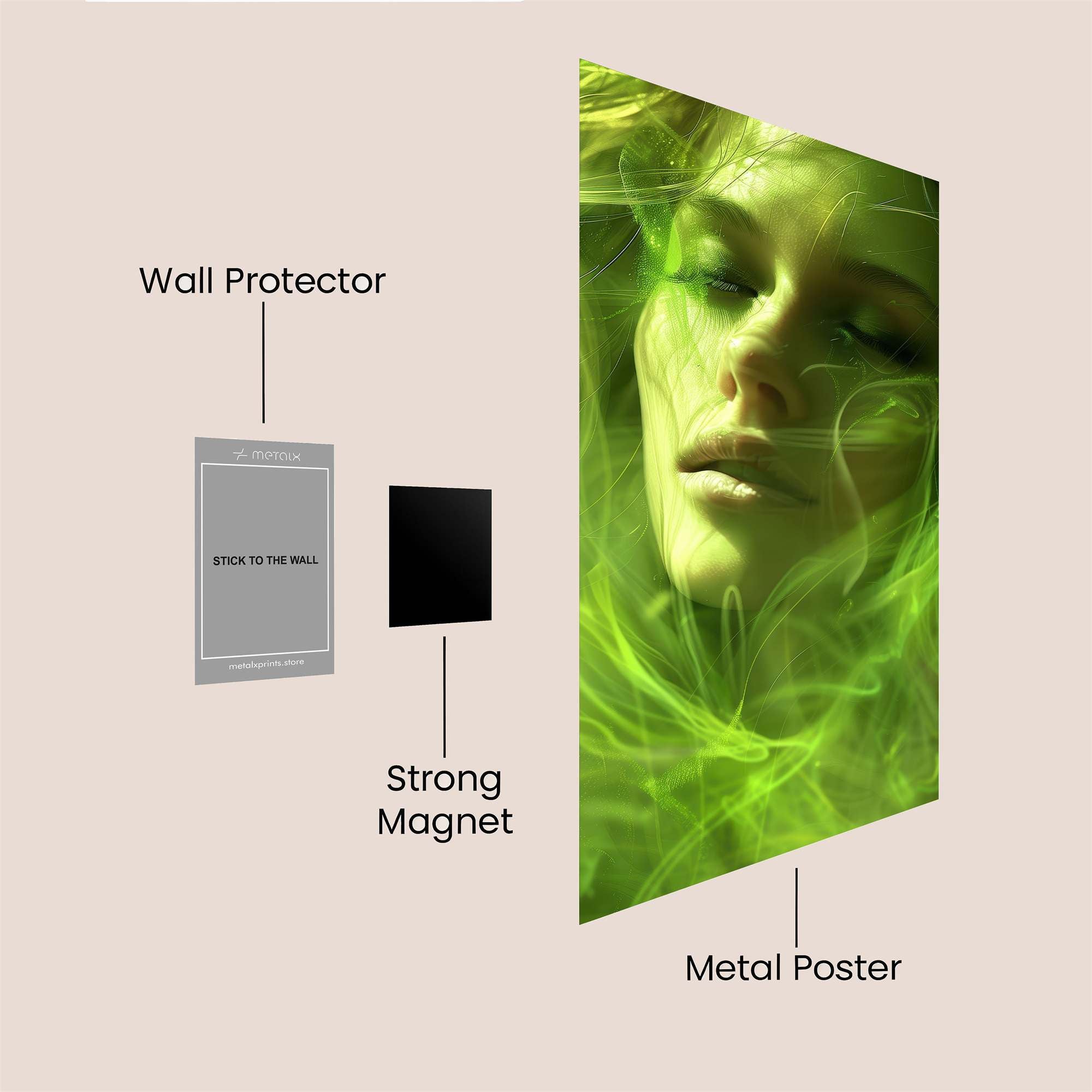 Glow Enchant Safe Wall Magnetic / M