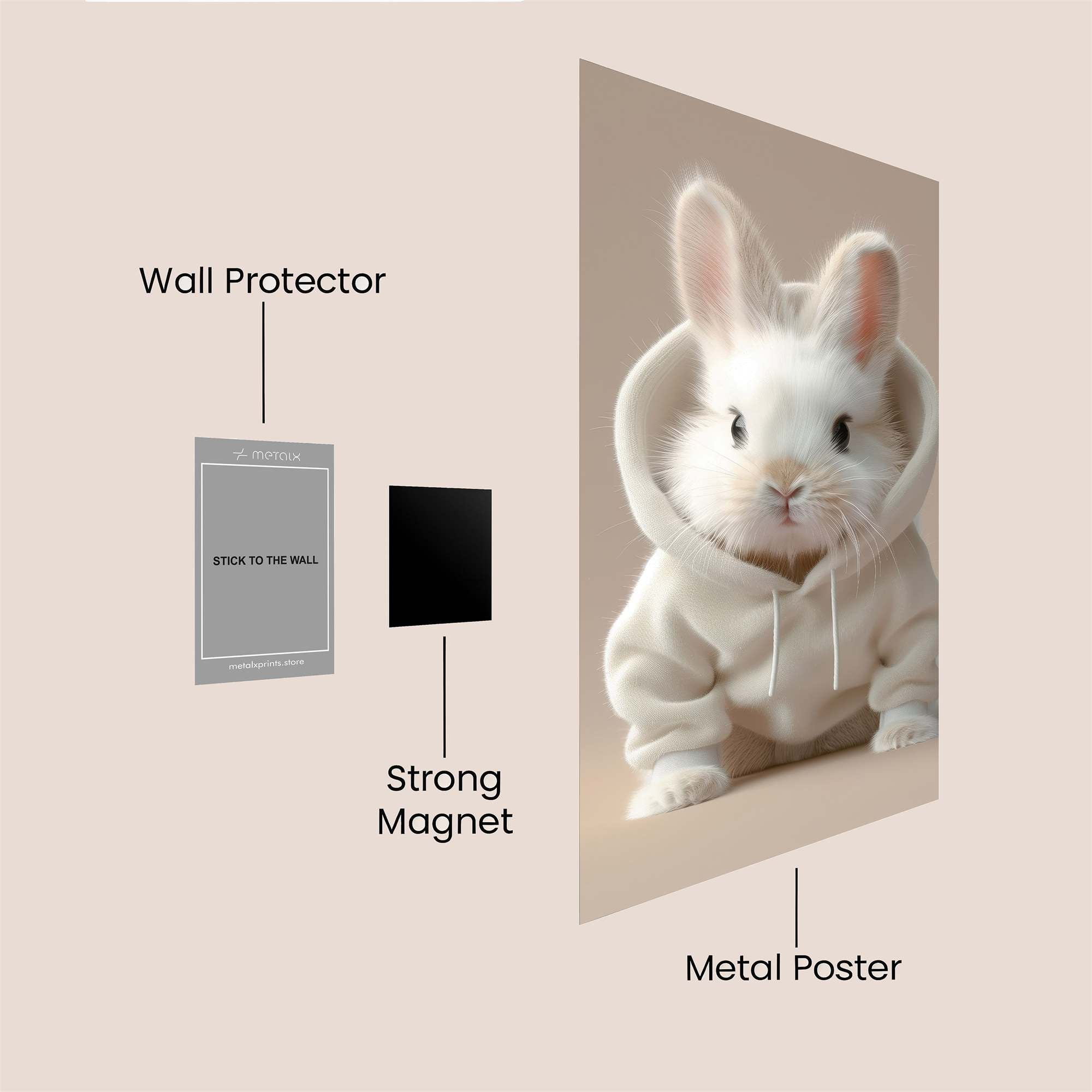 Bunny Bliss Safe Wall Magnetic / M
