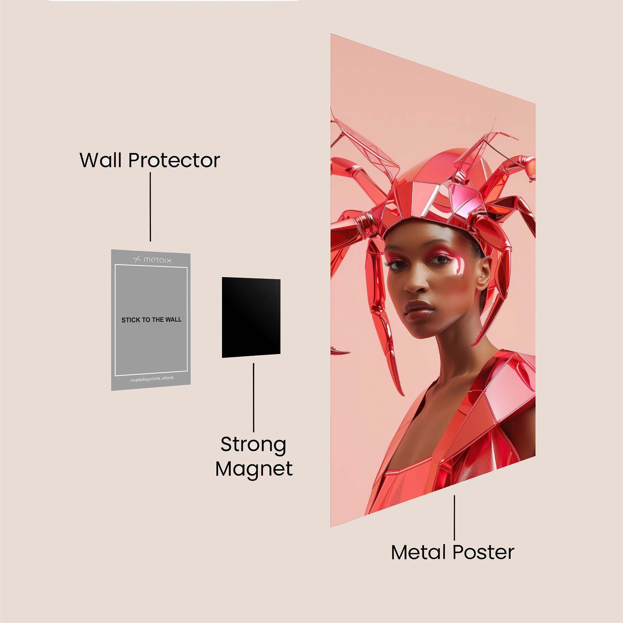 Crab Couture Safe Wall Magnetic / M