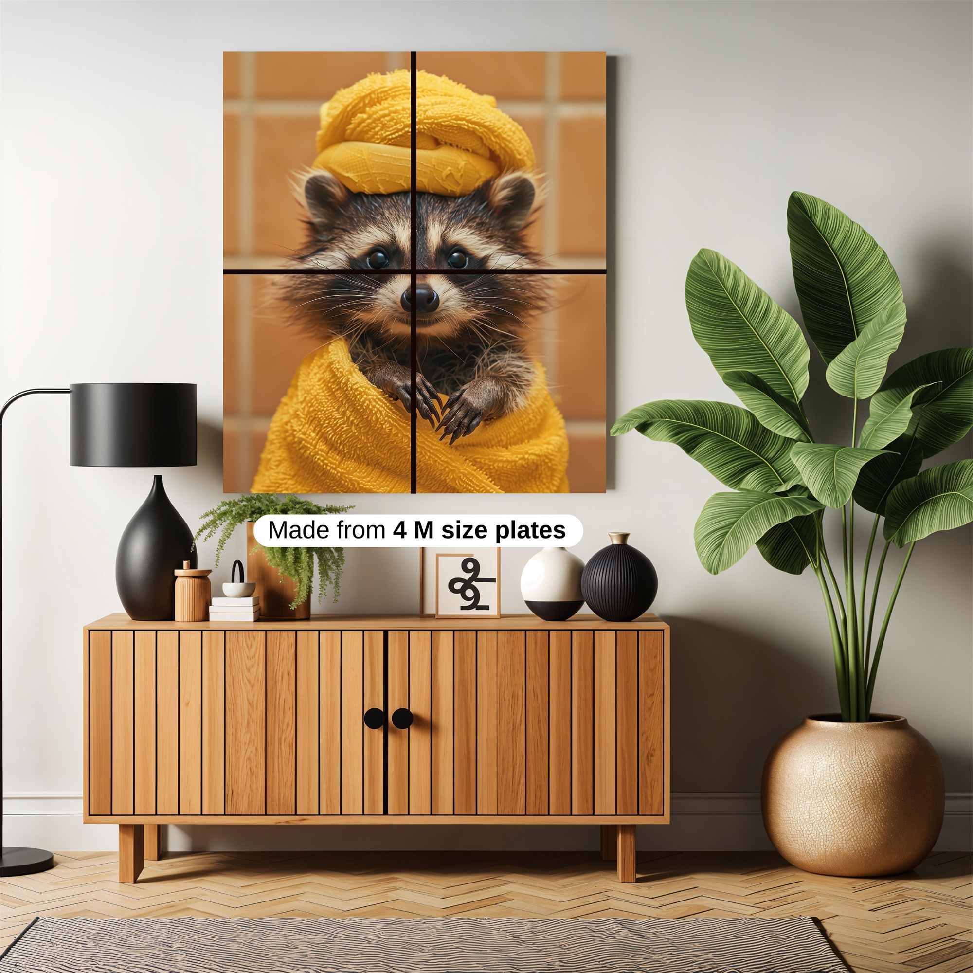 Raccoon Relaxed Safe Wall Magnetic / M