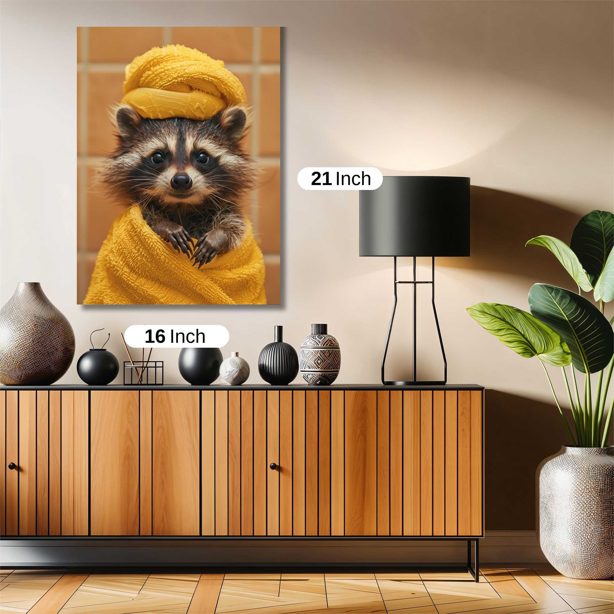 Raccoon Relaxed Safe Wall Magnetic / M