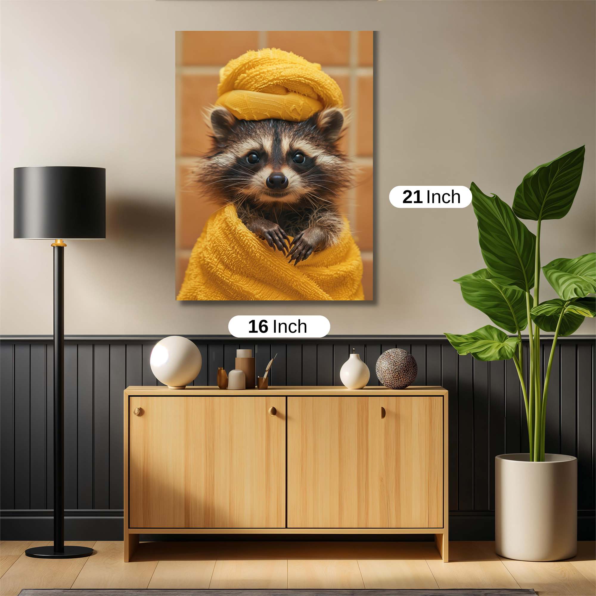 Raccoon Relaxed Safe Wall Magnetic / M