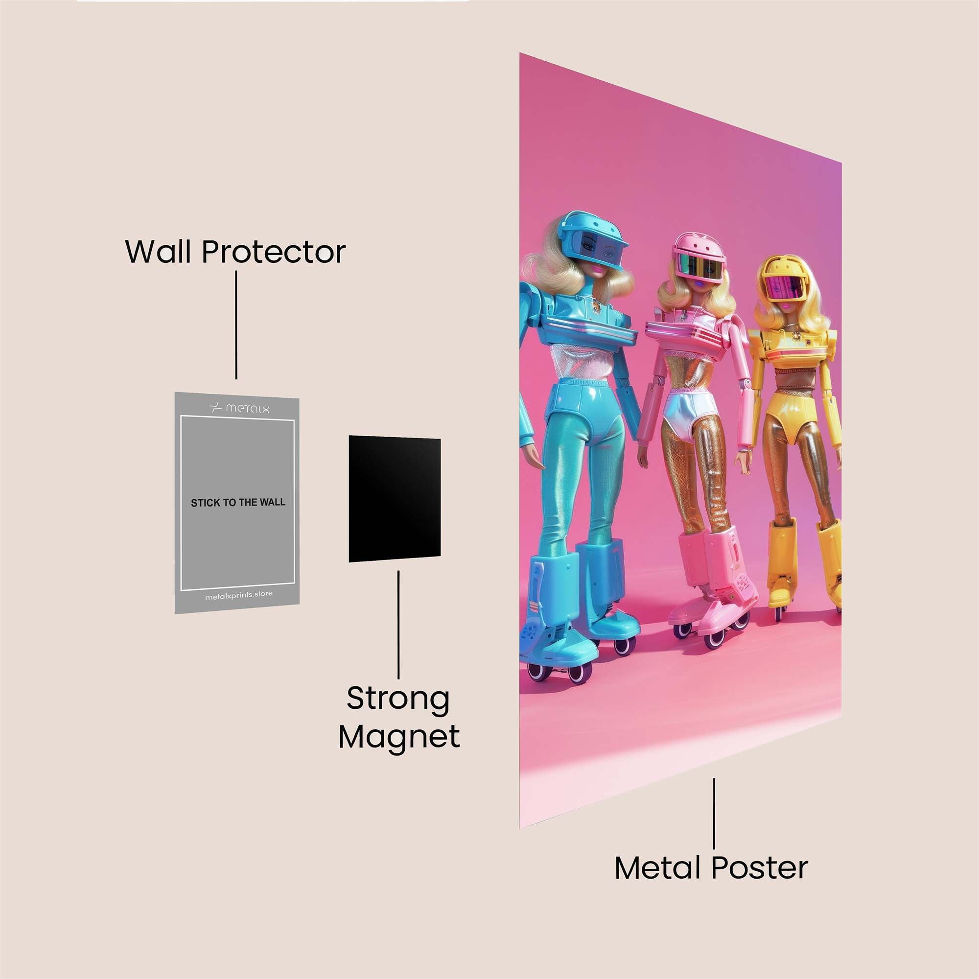Robo Rollers Safe Wall Magnetic / M