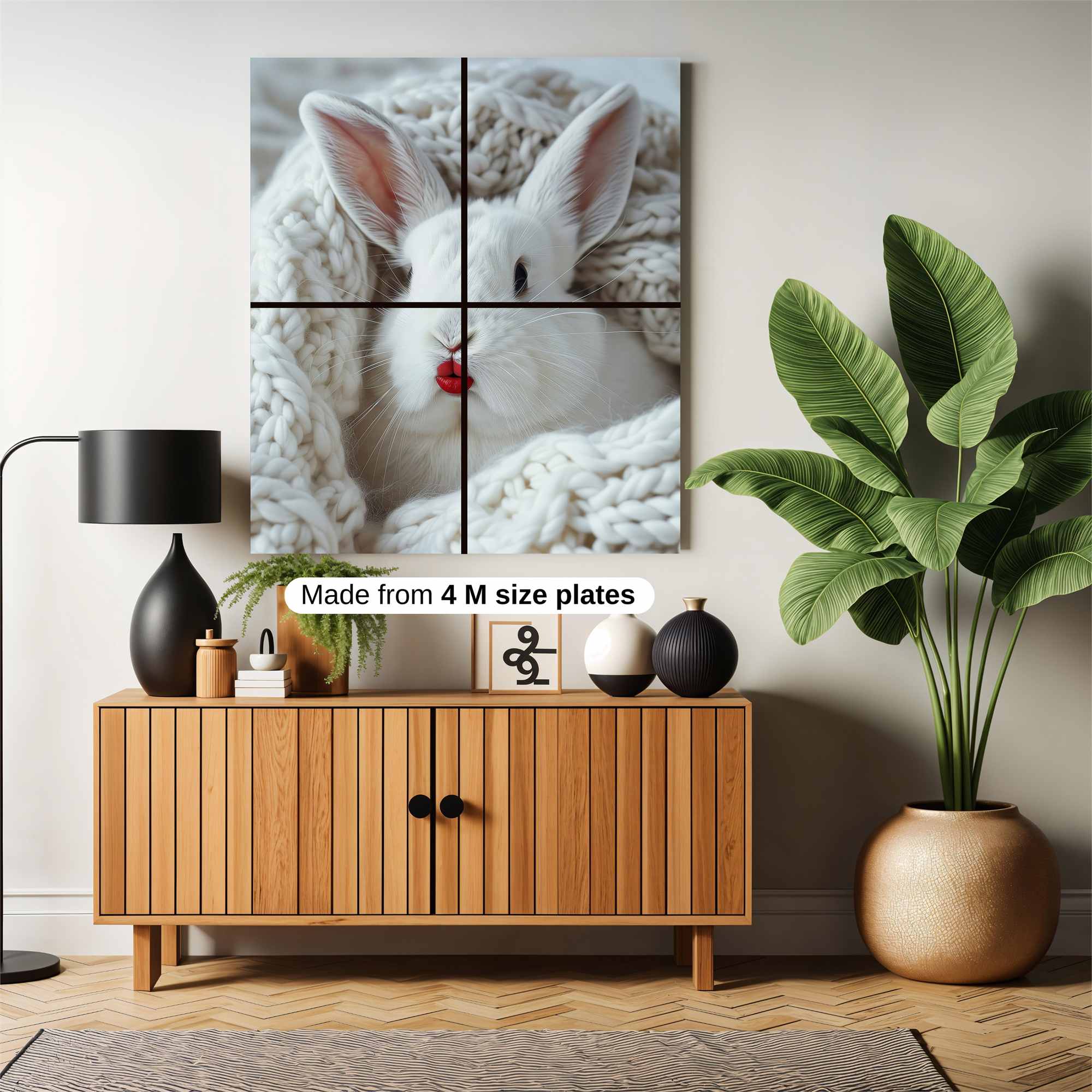 Rabbit Glamour Safe Wall Magnetic / M